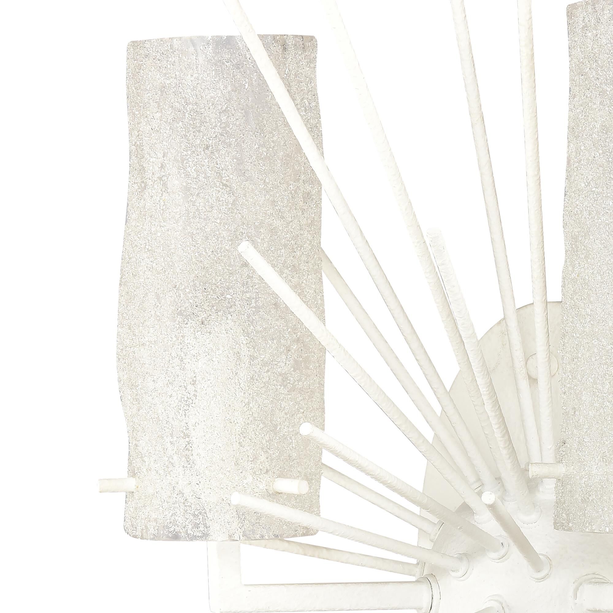 Shown in White finish and White Scavo glass