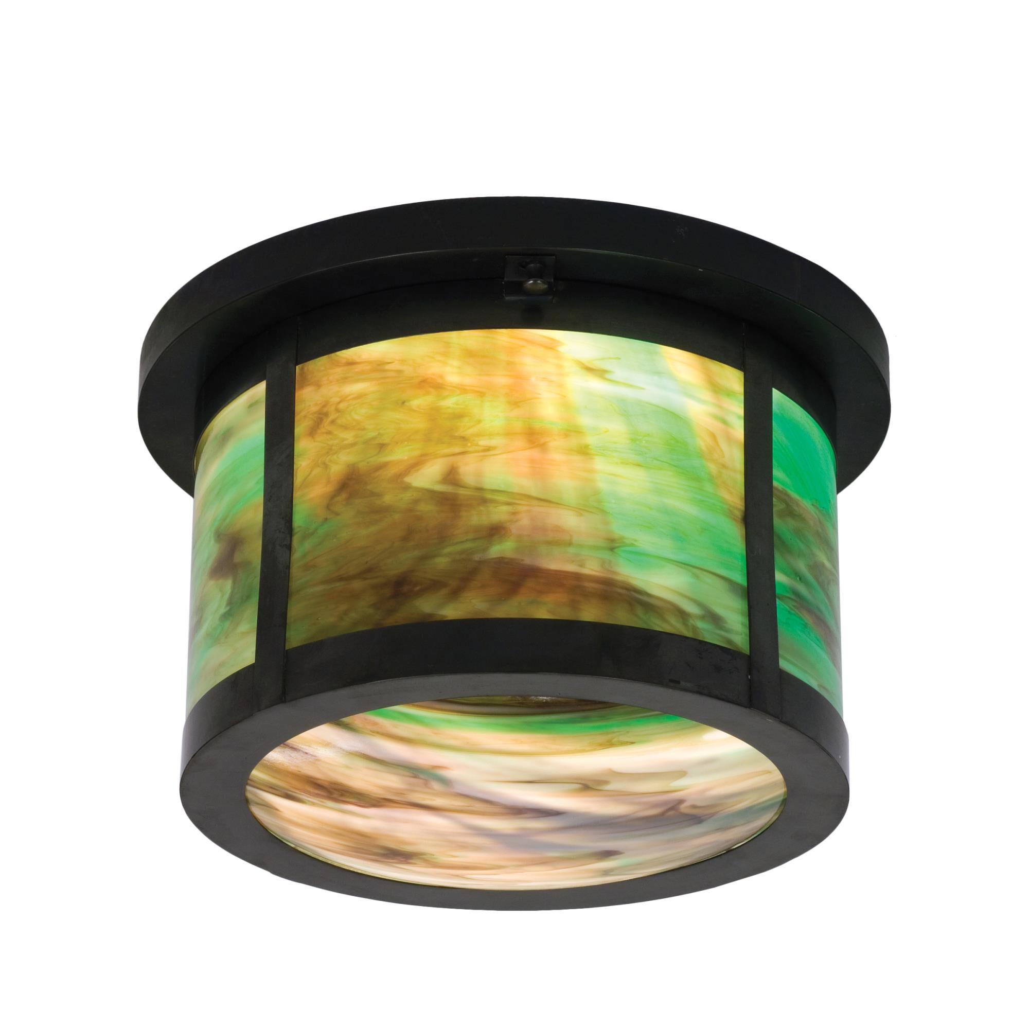 Craftsman 14 Inch 2 Light Flush Mount by Meyda Lighting