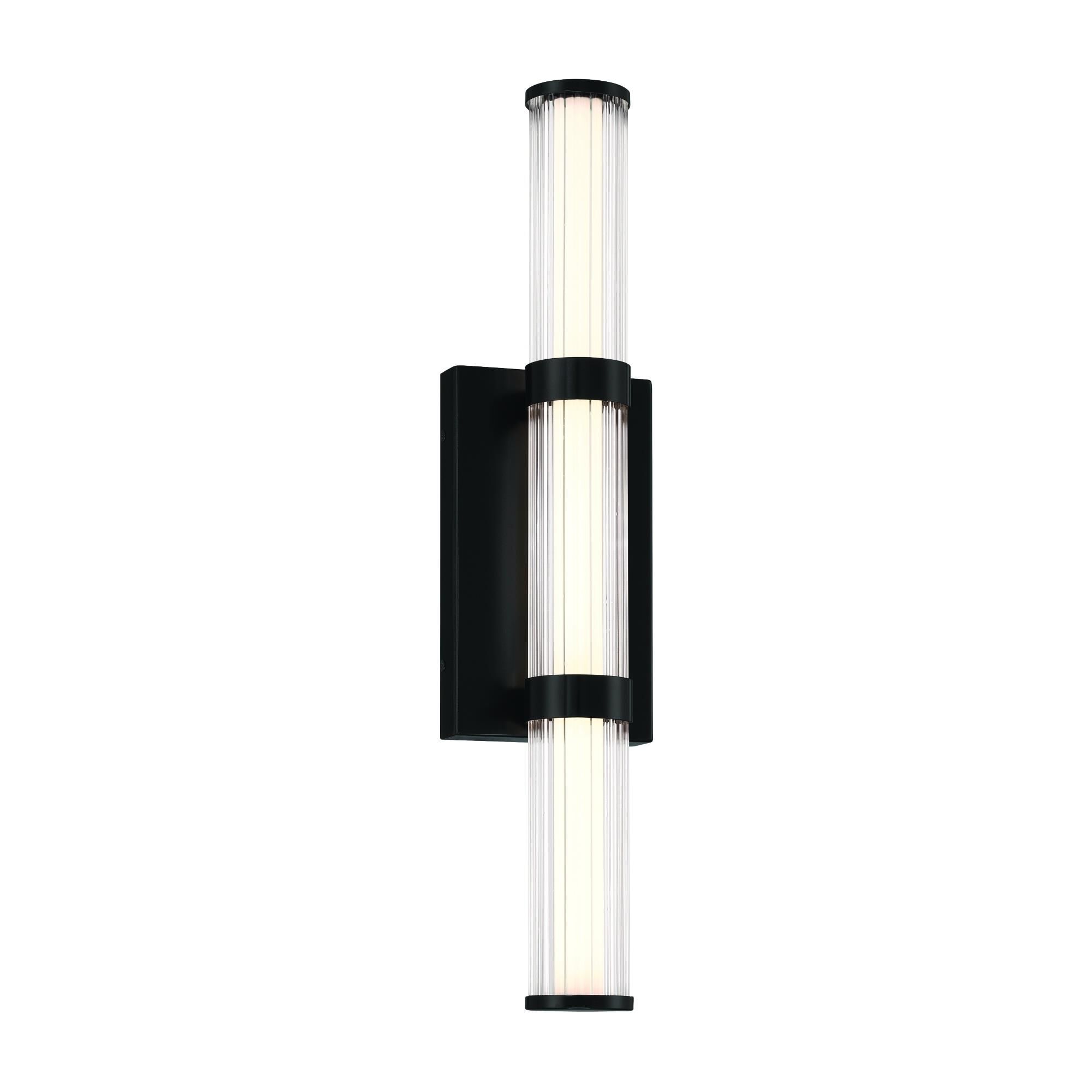 Shown in Black finish and Clear  glass