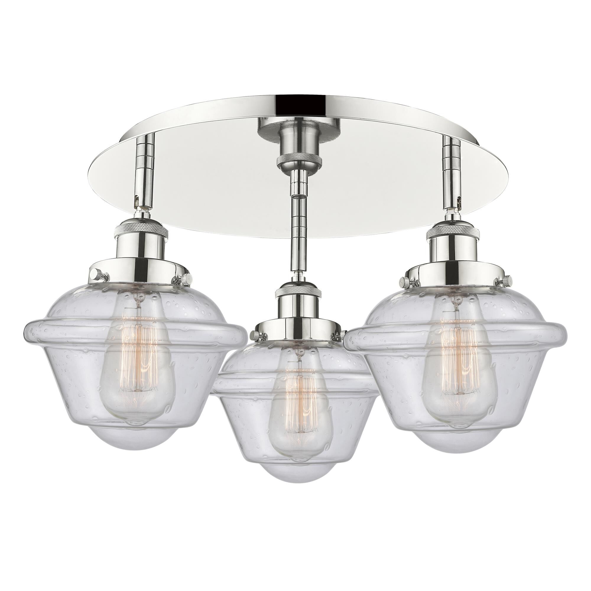 Bruno Marashlian Oxford 18 Inch 3 Light Flush Mount by Innovations Lighting