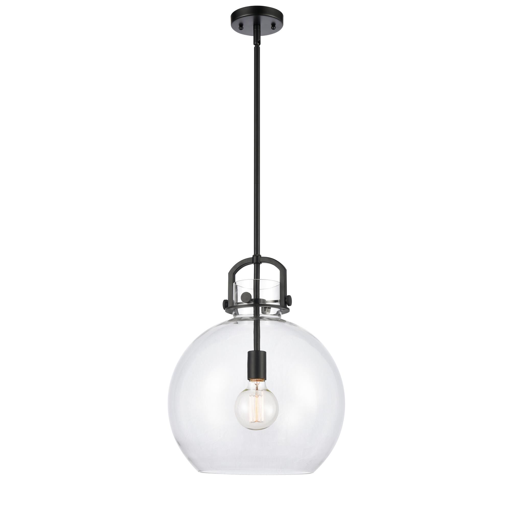 Shown in Matte Black finish and Clear glass