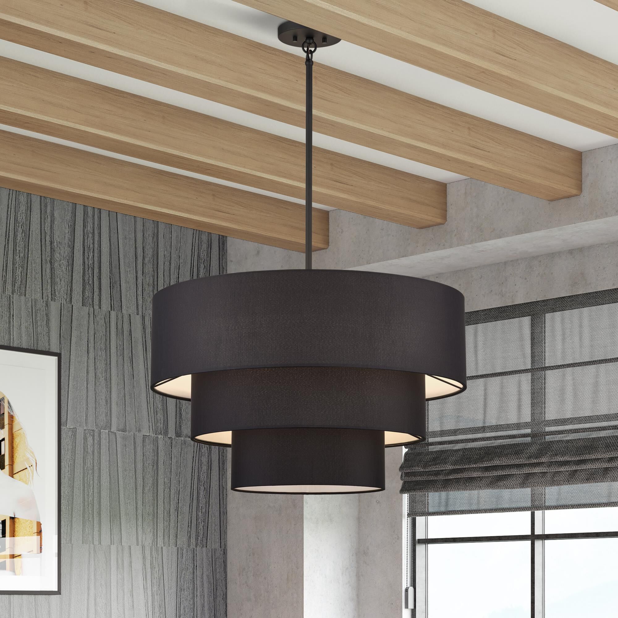 Bainbridge 28 Inch Large Pendant by Livex Lighting