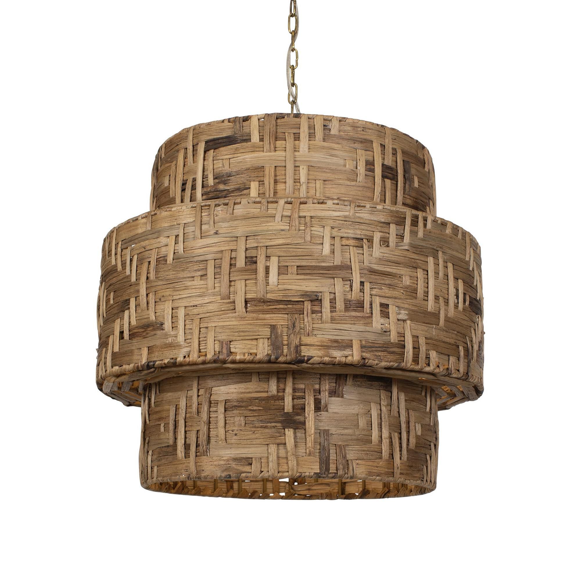 Revelation Design Water Hyacinth 24 Inch Chandelier by Uttermost