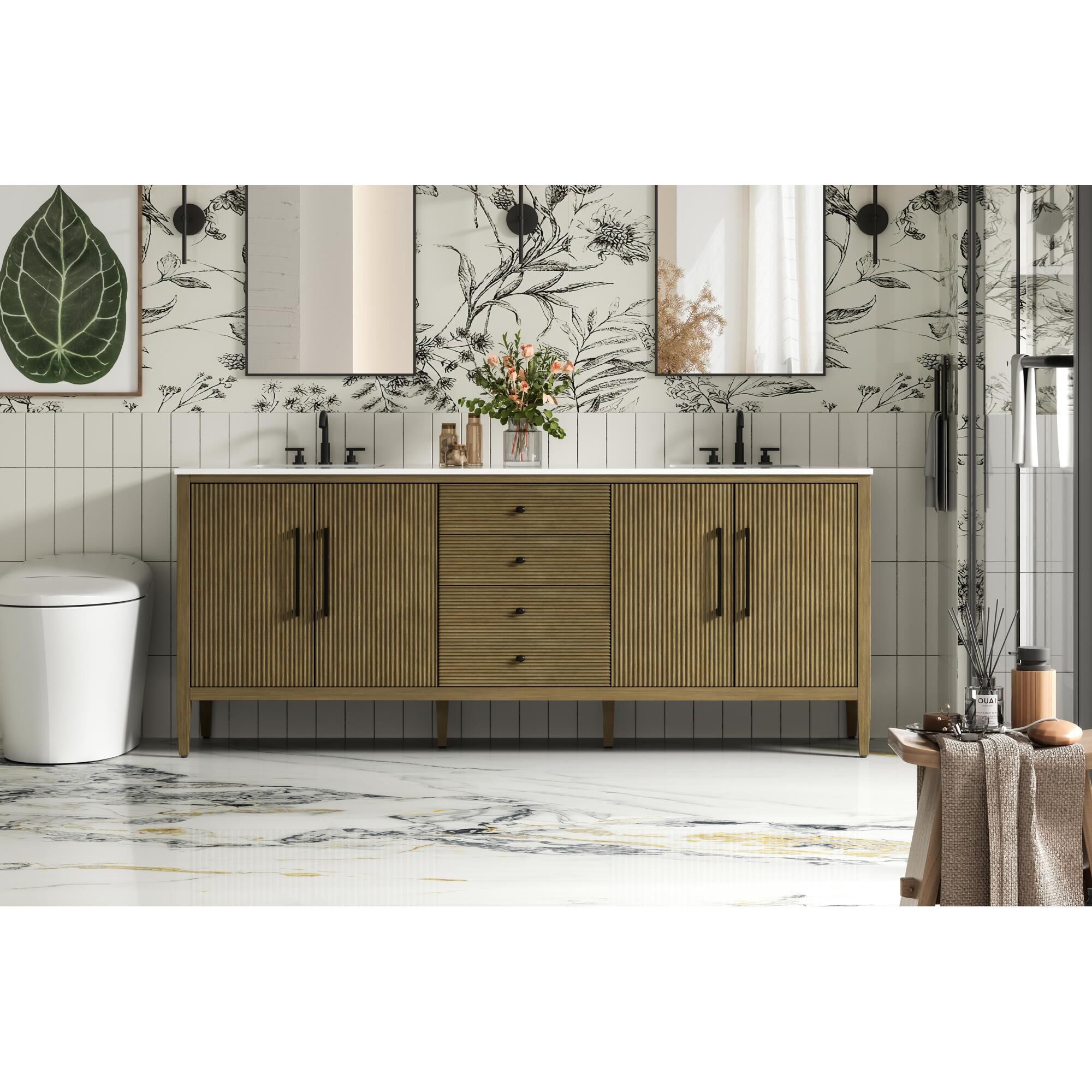 Shown in Hazel Oak finish