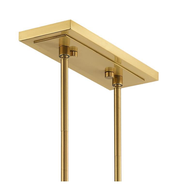 Shown in Satin Brass finish and Satin Brass Solid Brass shade