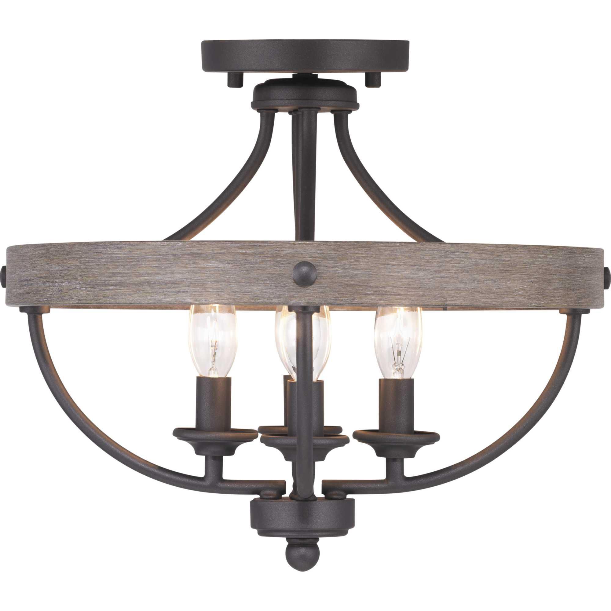 Gulliver 15 Inch 4 Light Semi Flush Mount by Progress Lighting
