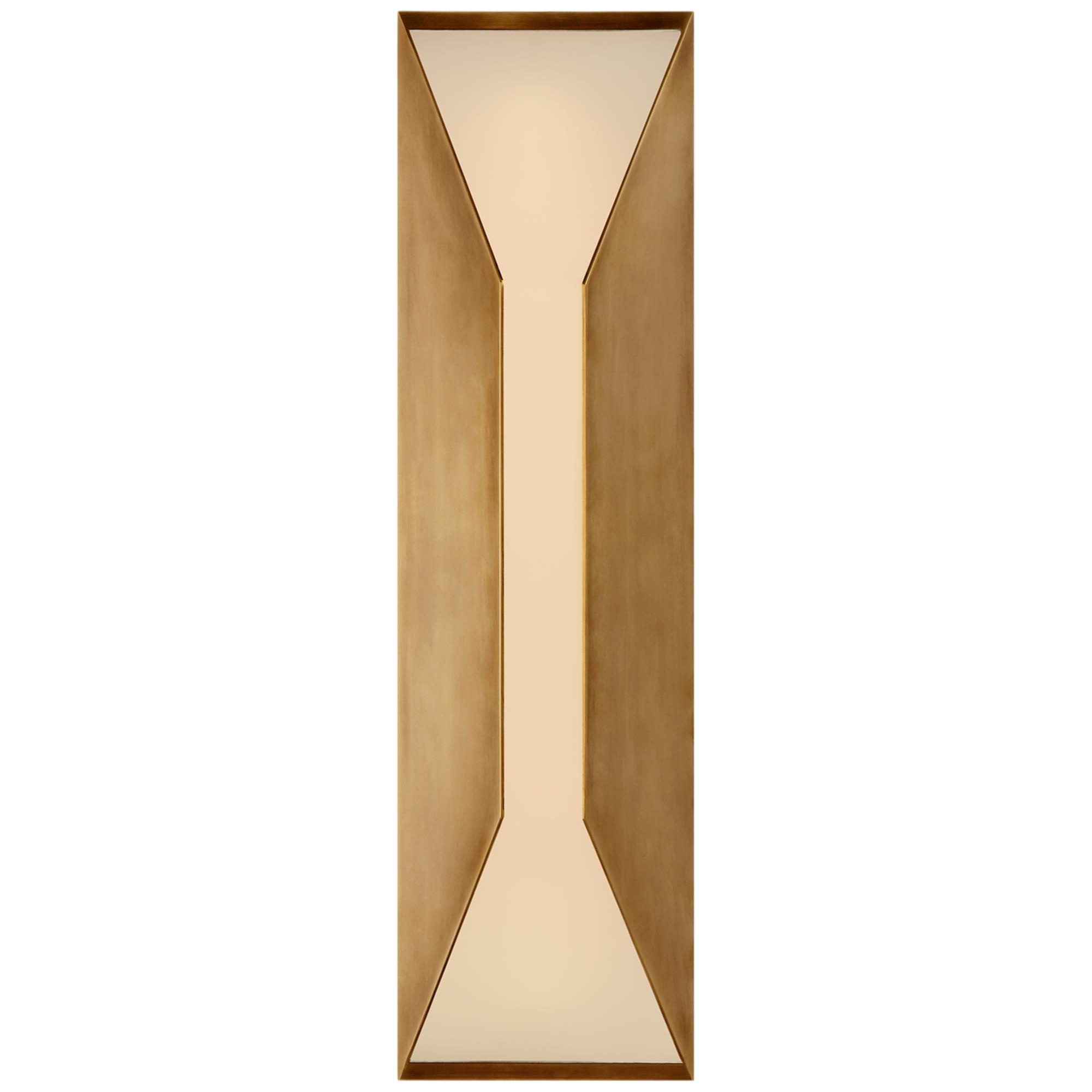 Shown in Antique-Burnished Brass finish and Frosted glass and Frosted Glass shade