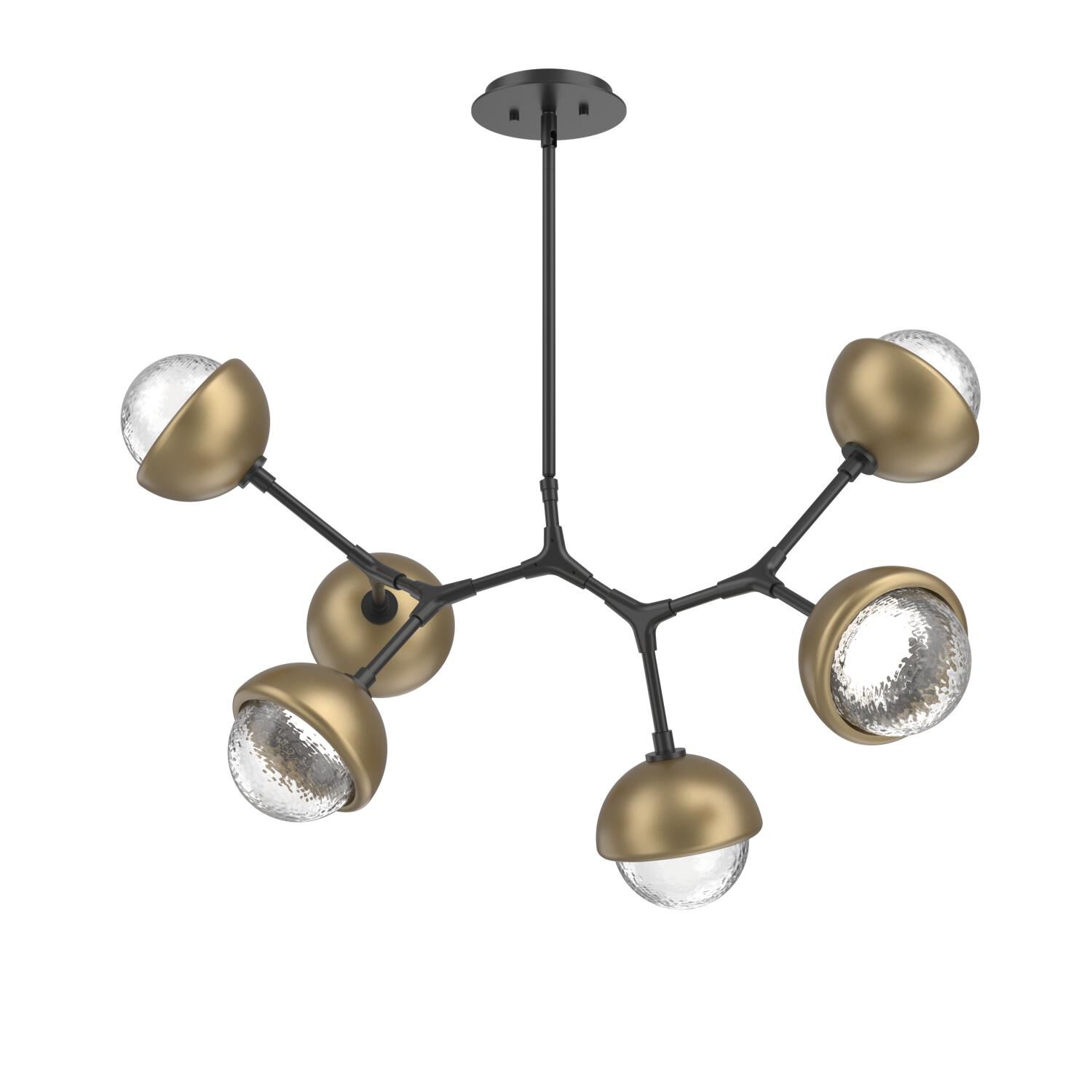 Levi Wilson Cabochon 31 Inch Linear Suspension Light by Hammerton Studio