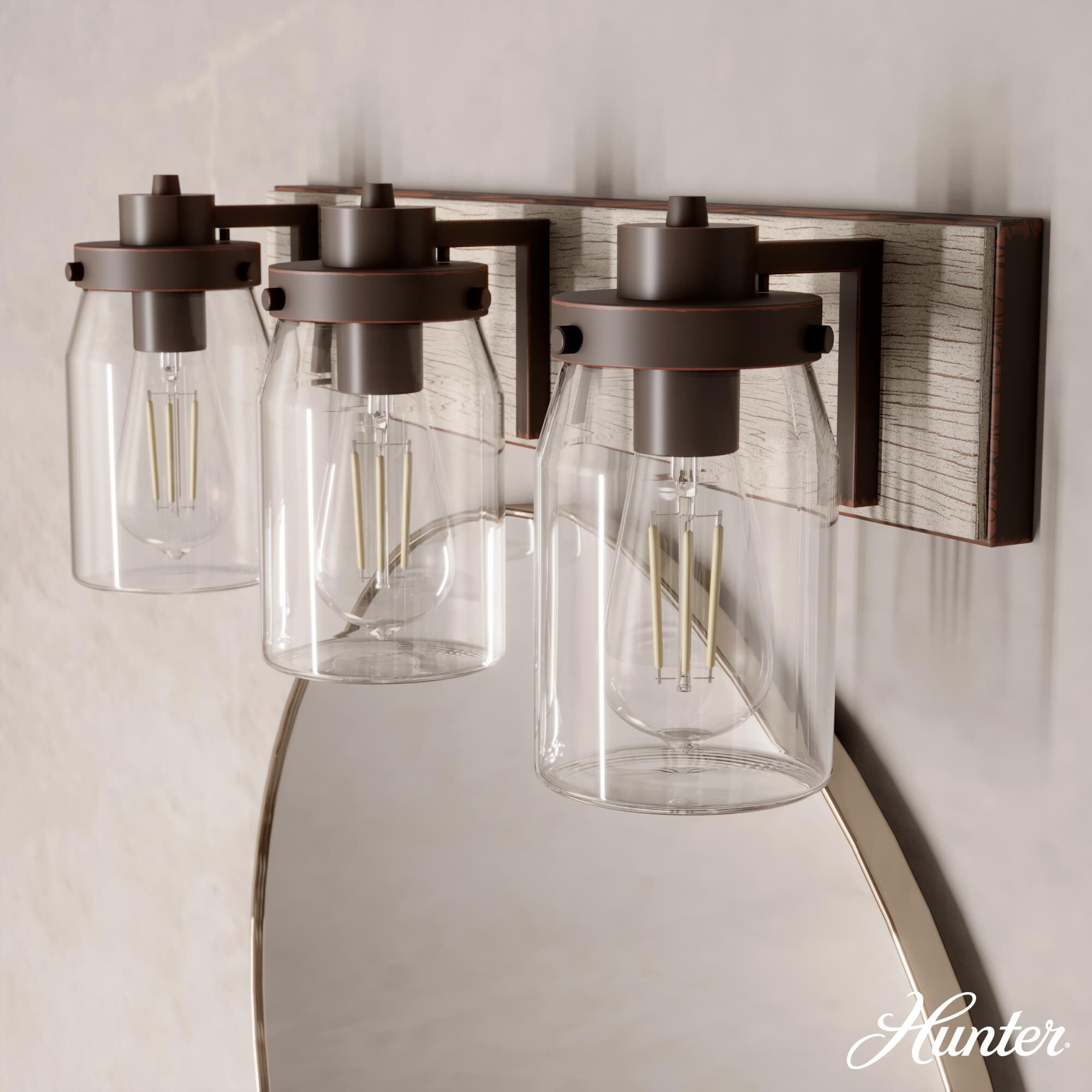 Devon Park 30 Inch 4 Light Bath Vanity Light by Hunter Fan