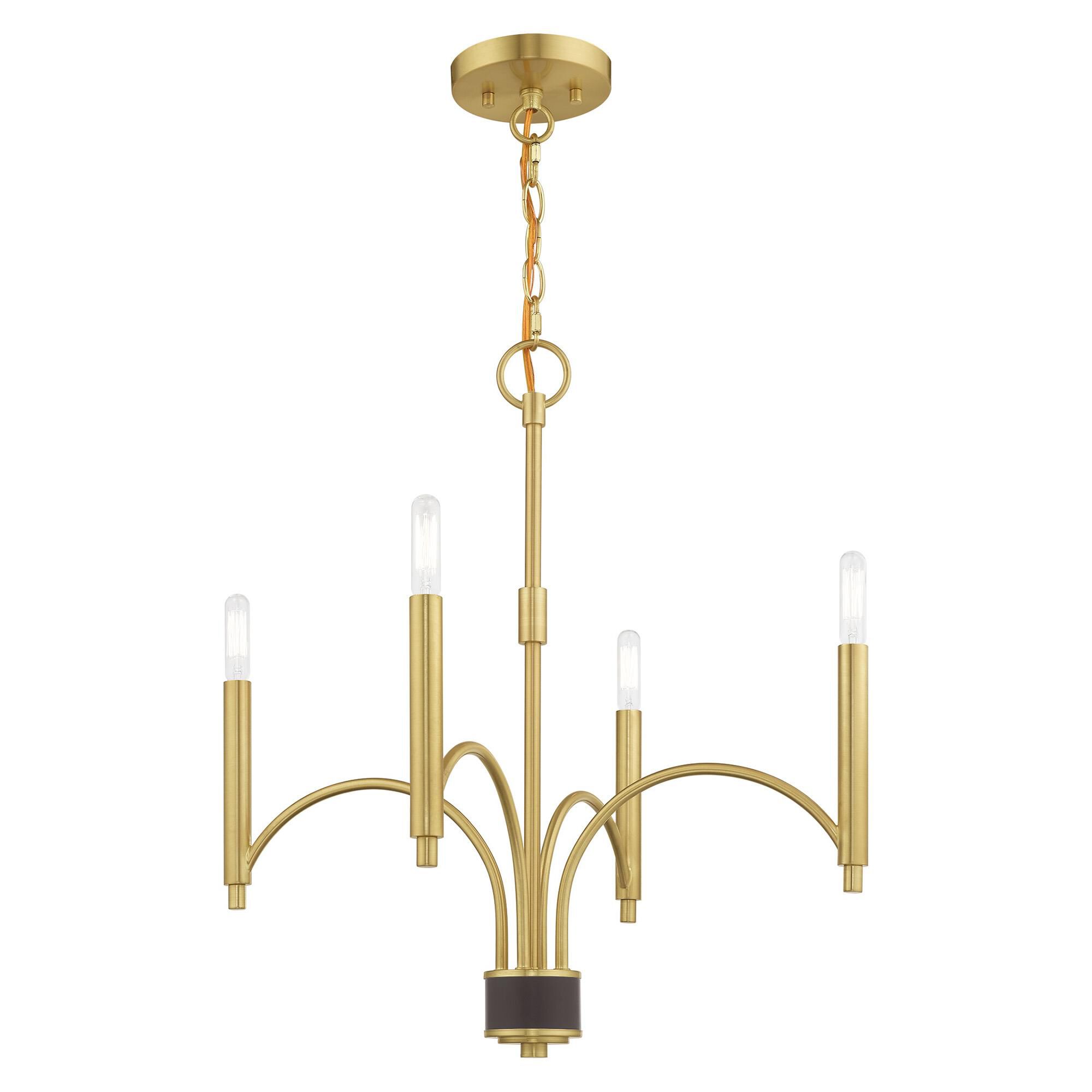 Wisteria 4 Light Mini Chandelier by Livex Lighting