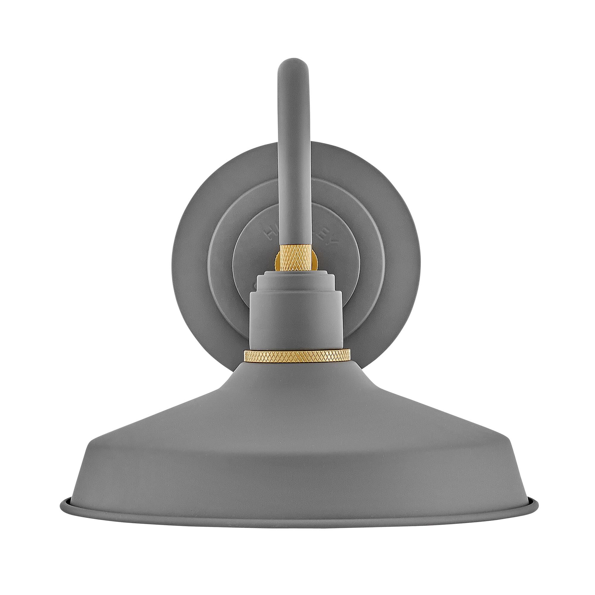 Shown in Dark Matte Grey with Brass Accents finish