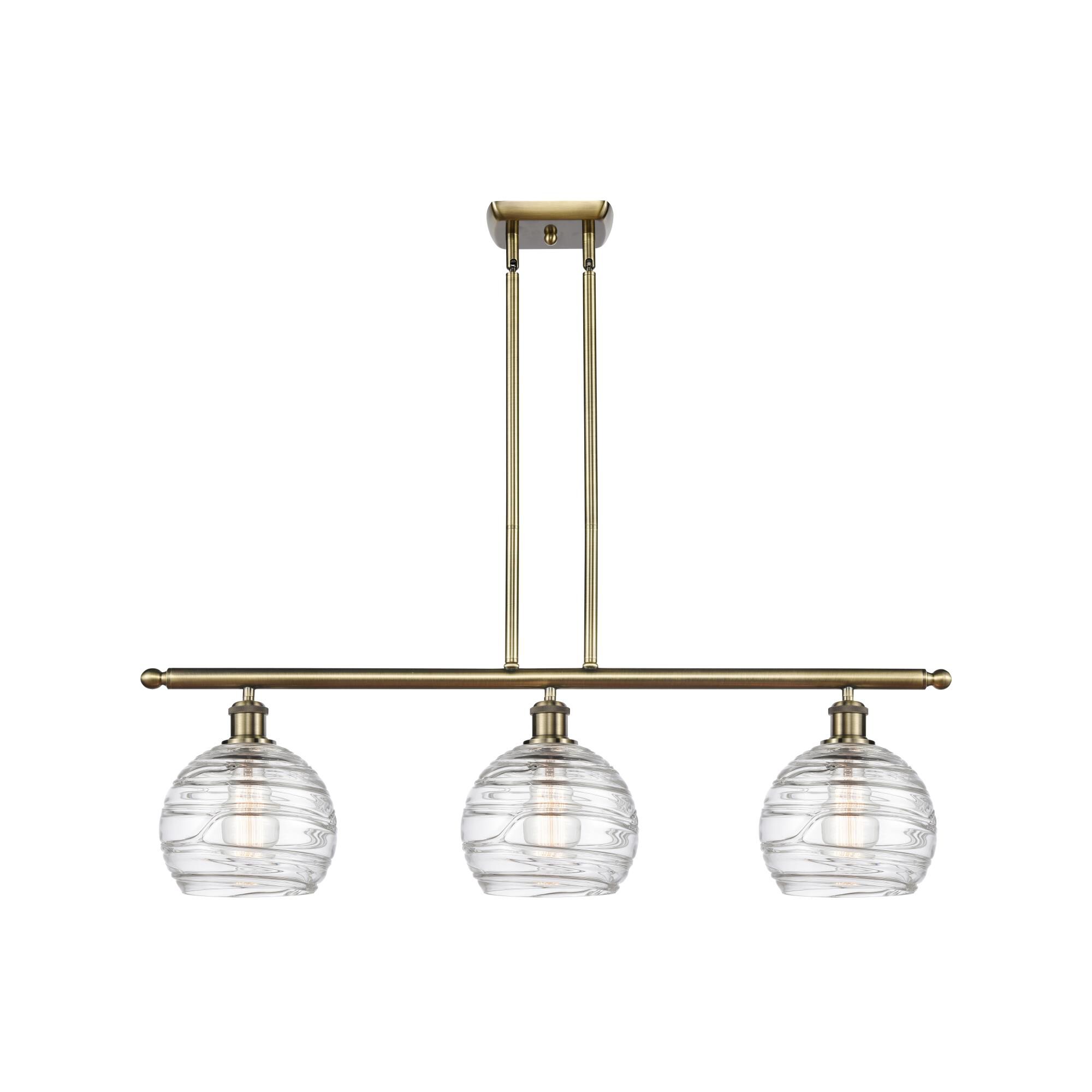 Bruno Marashlian Athens Deco Swirl 36 Inch Linear Suspension Light by Innovations Lighting
