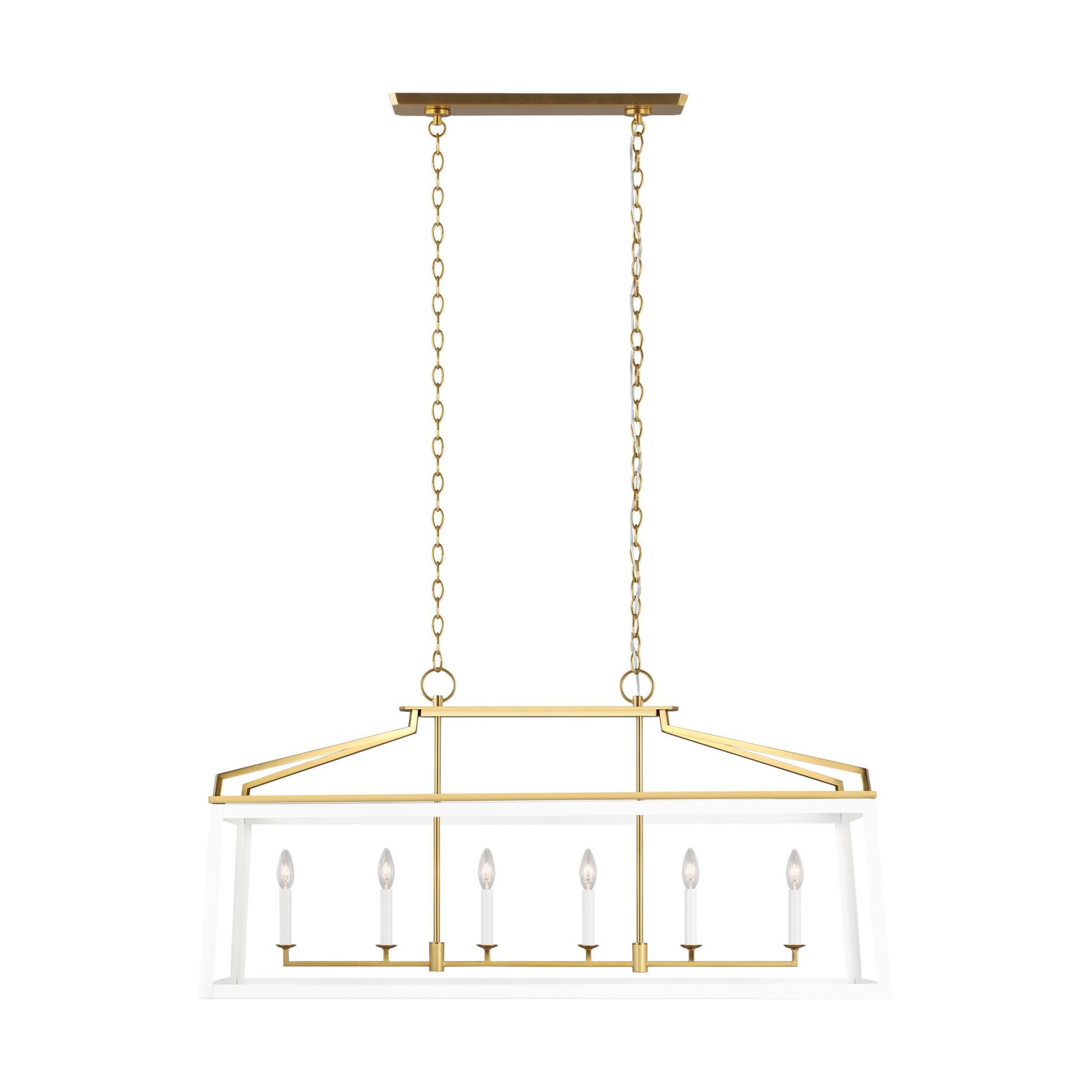 Carlow 48 Inch 6 Light Linear Suspension Light by Visual Comfort Studio Collection