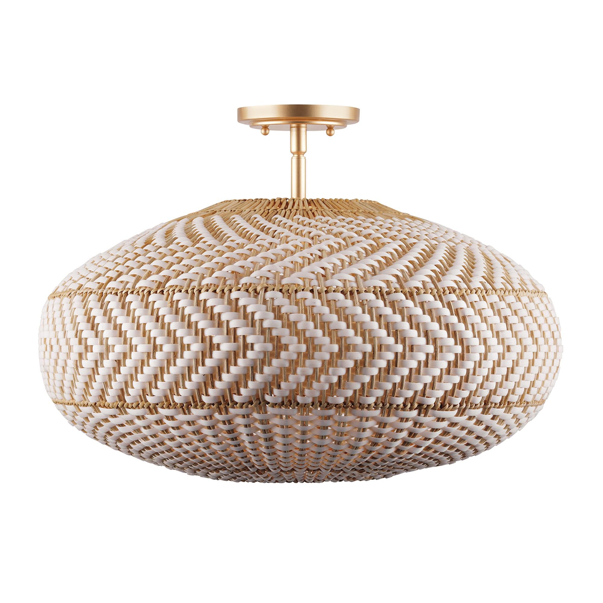 Zanzibar 22 Inch 4 Light Semi Flush Mount,