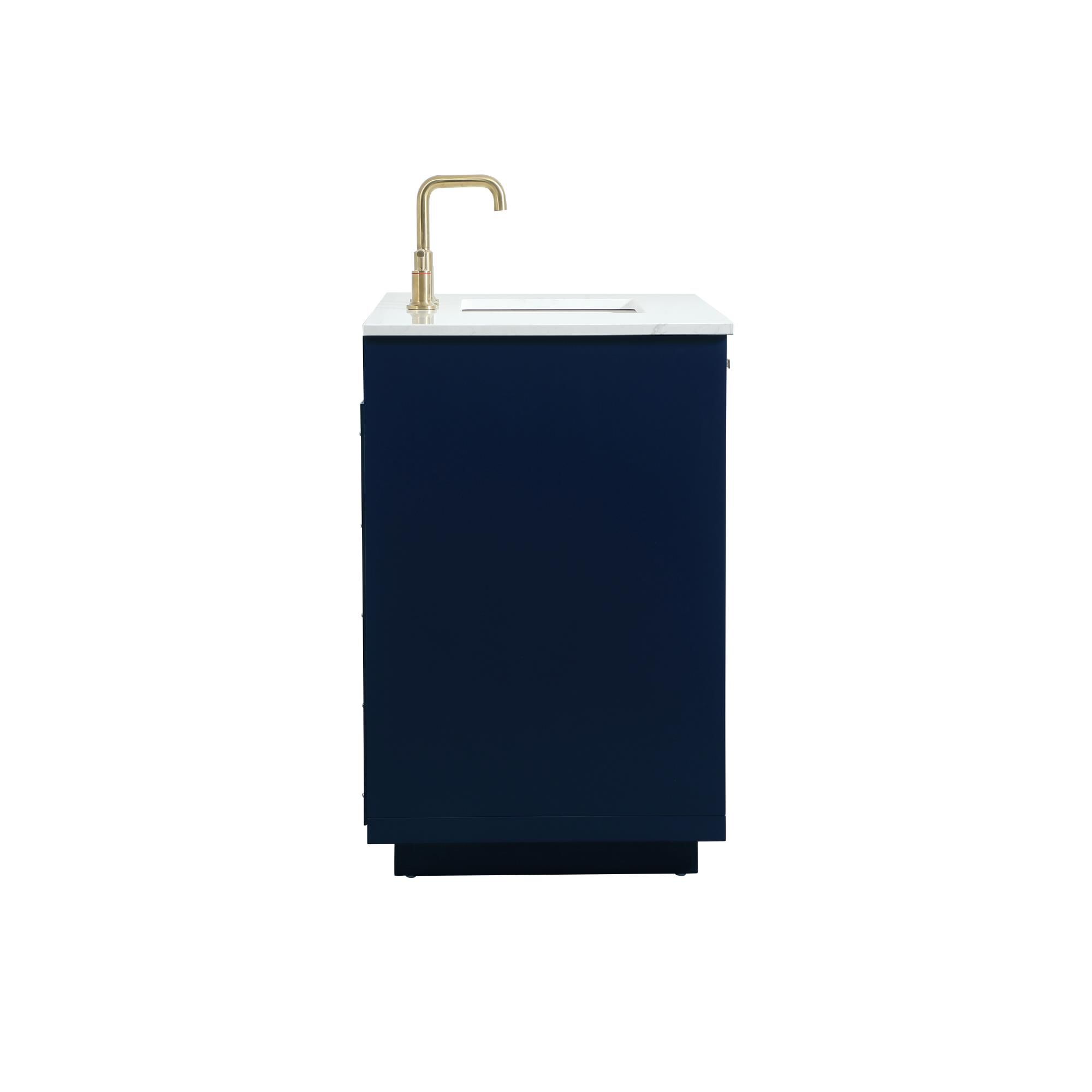 Shown in Blue finish