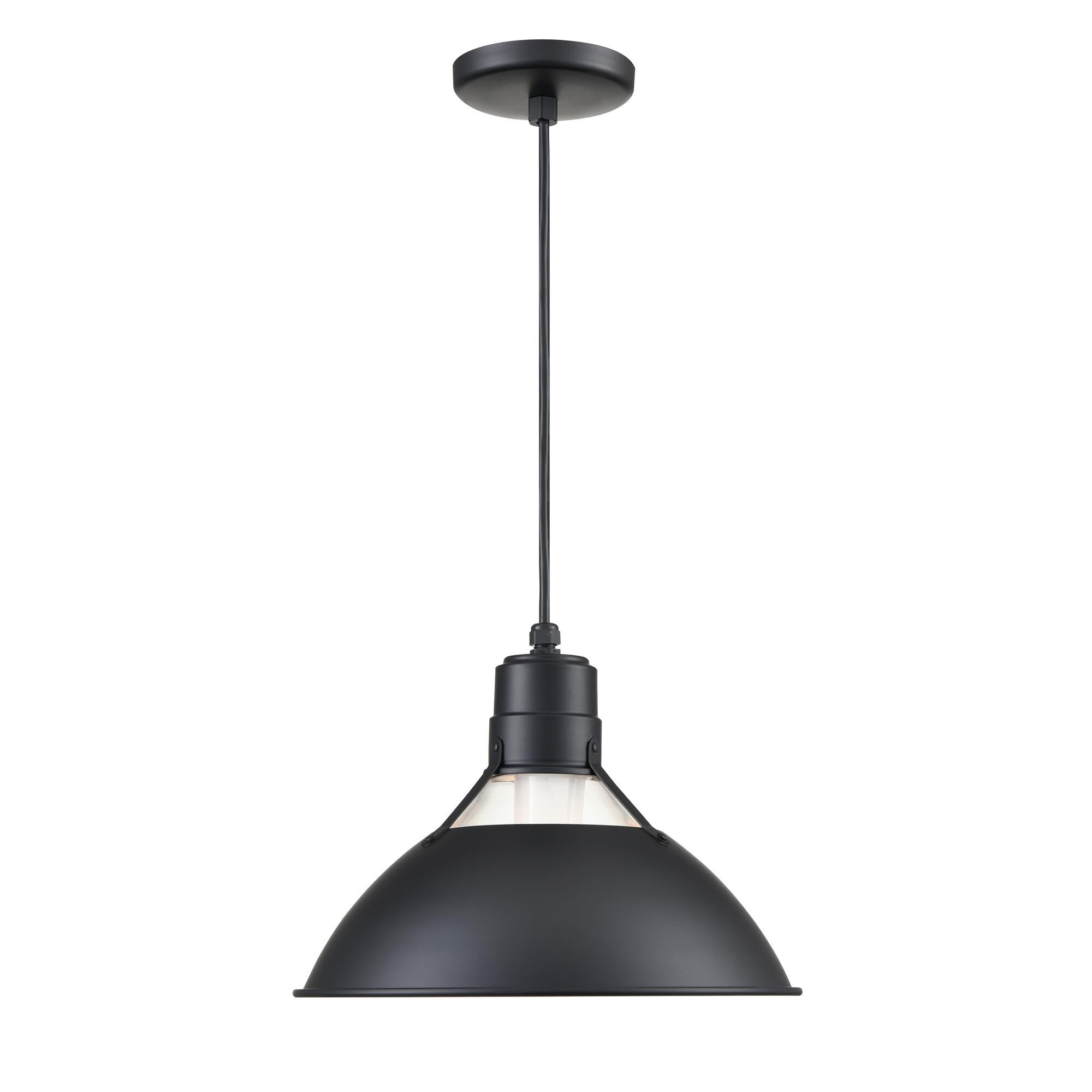 Shown in Satin Black finish and Clear glass