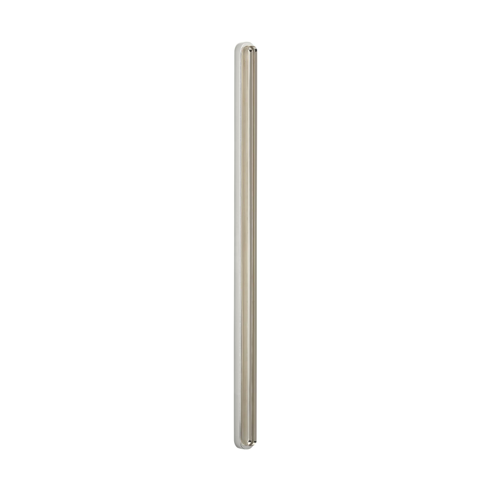 Shown in Polished Nickel finish and Clear Crystal glass