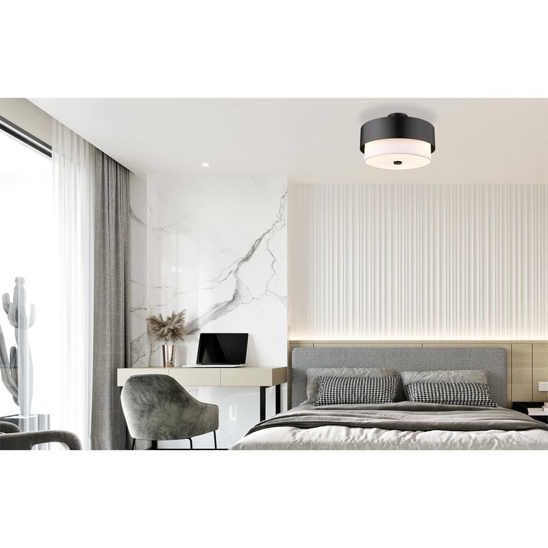Counterpoint 18 Inch 3 Light Semi Flush Mount by Z-Lite