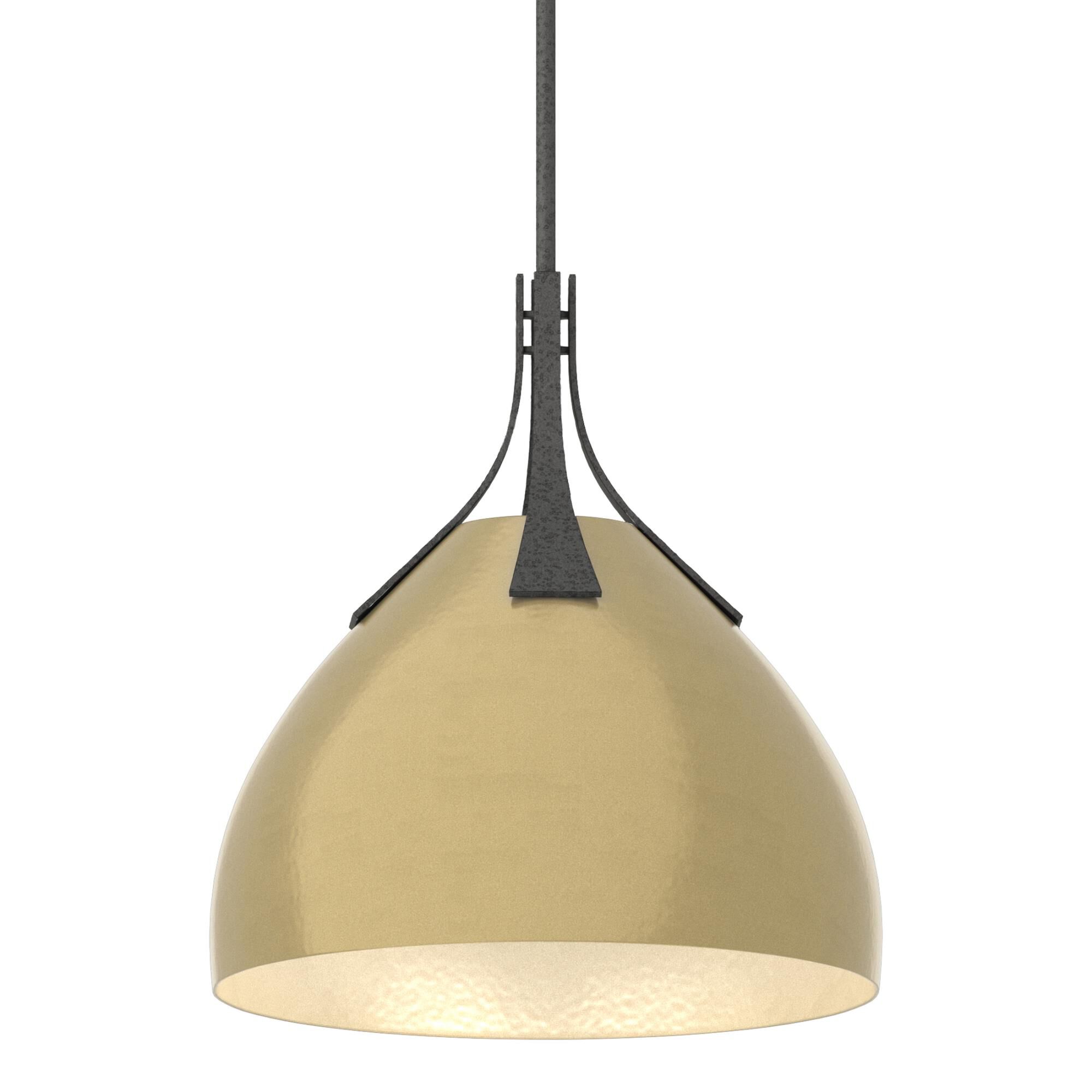 Shown in Natural Iron finish and Modern Brass accent