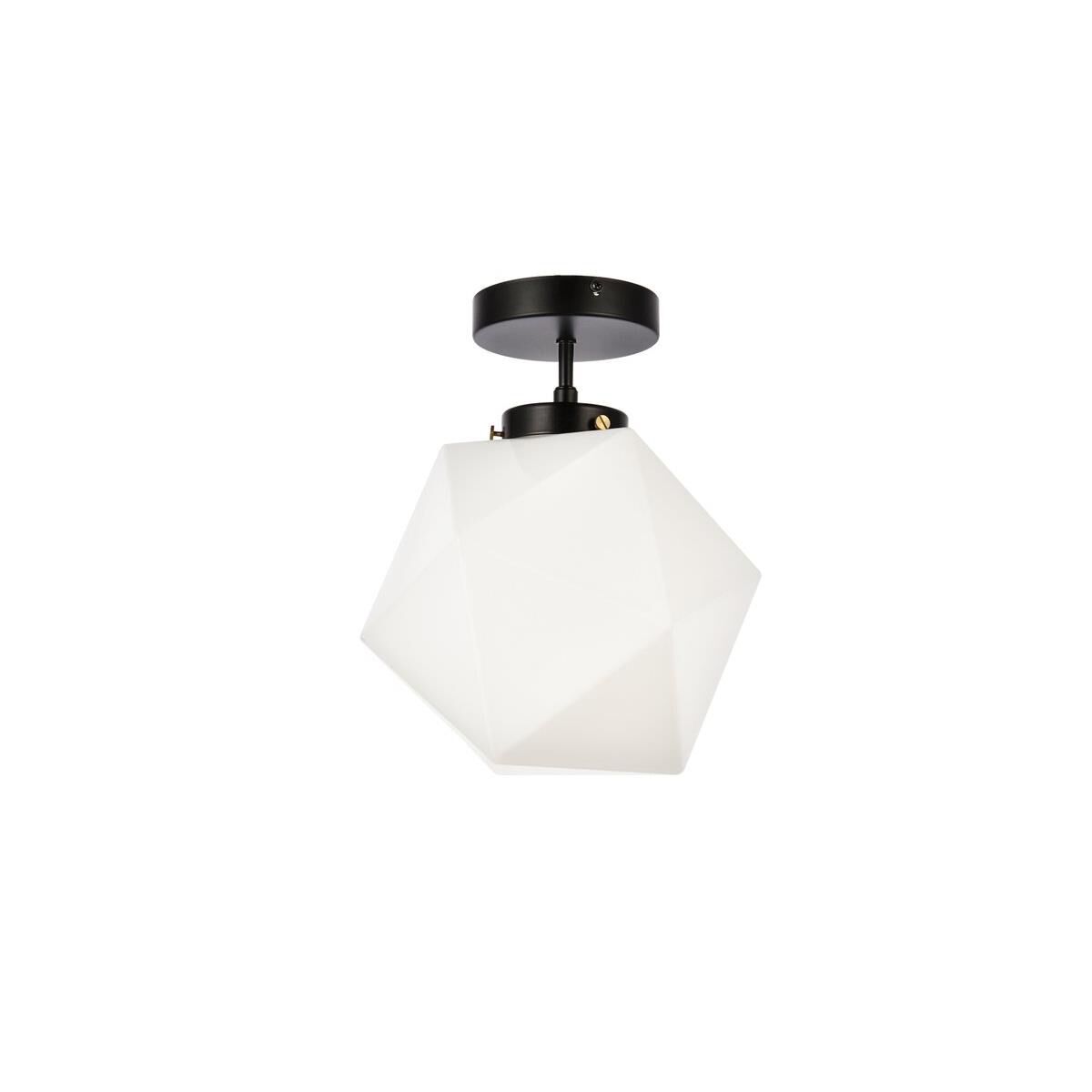 Lawrence 10 Inch Semi Flush Mount by Elegant Lighting