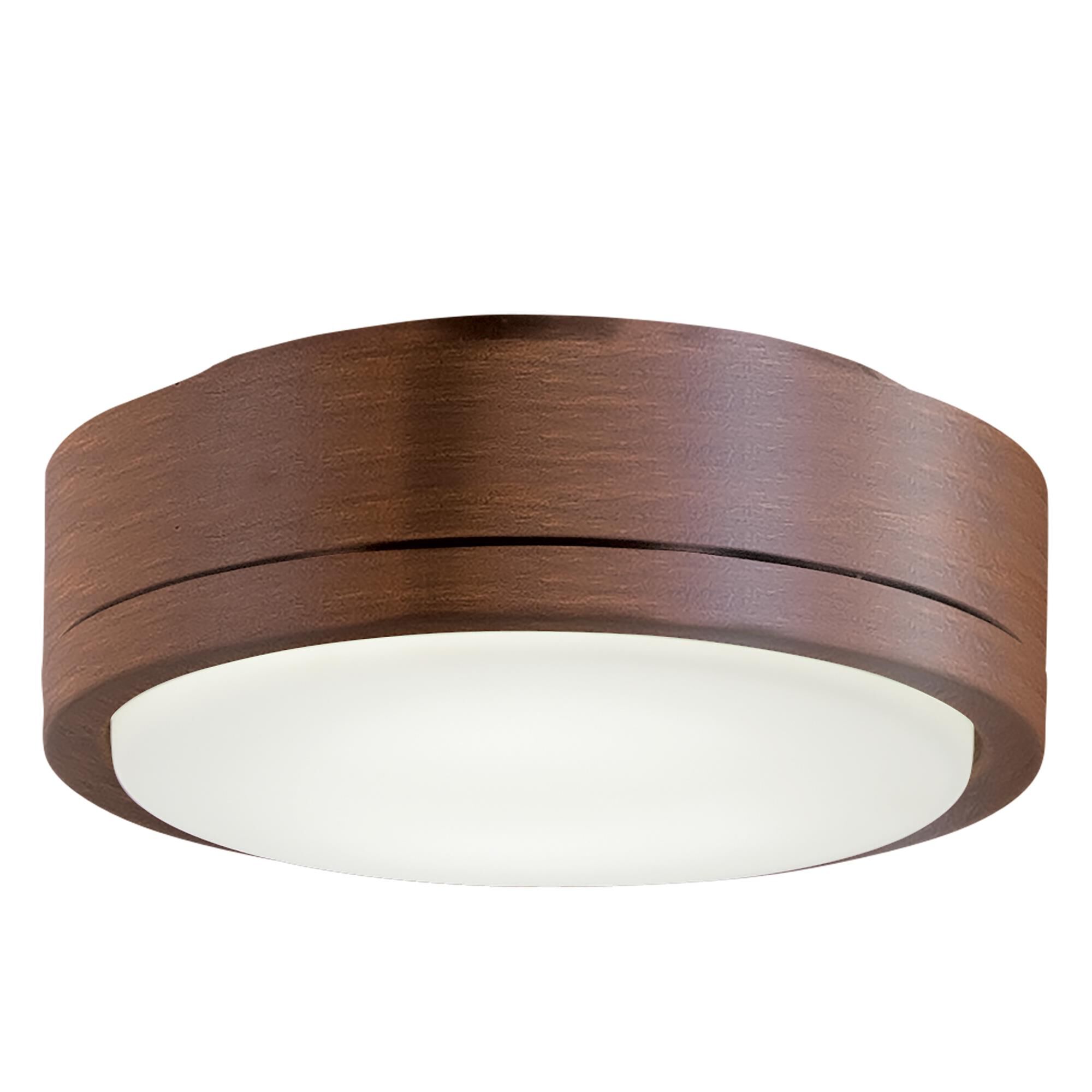 Shown in Distressed Koa finish and Etched White glass