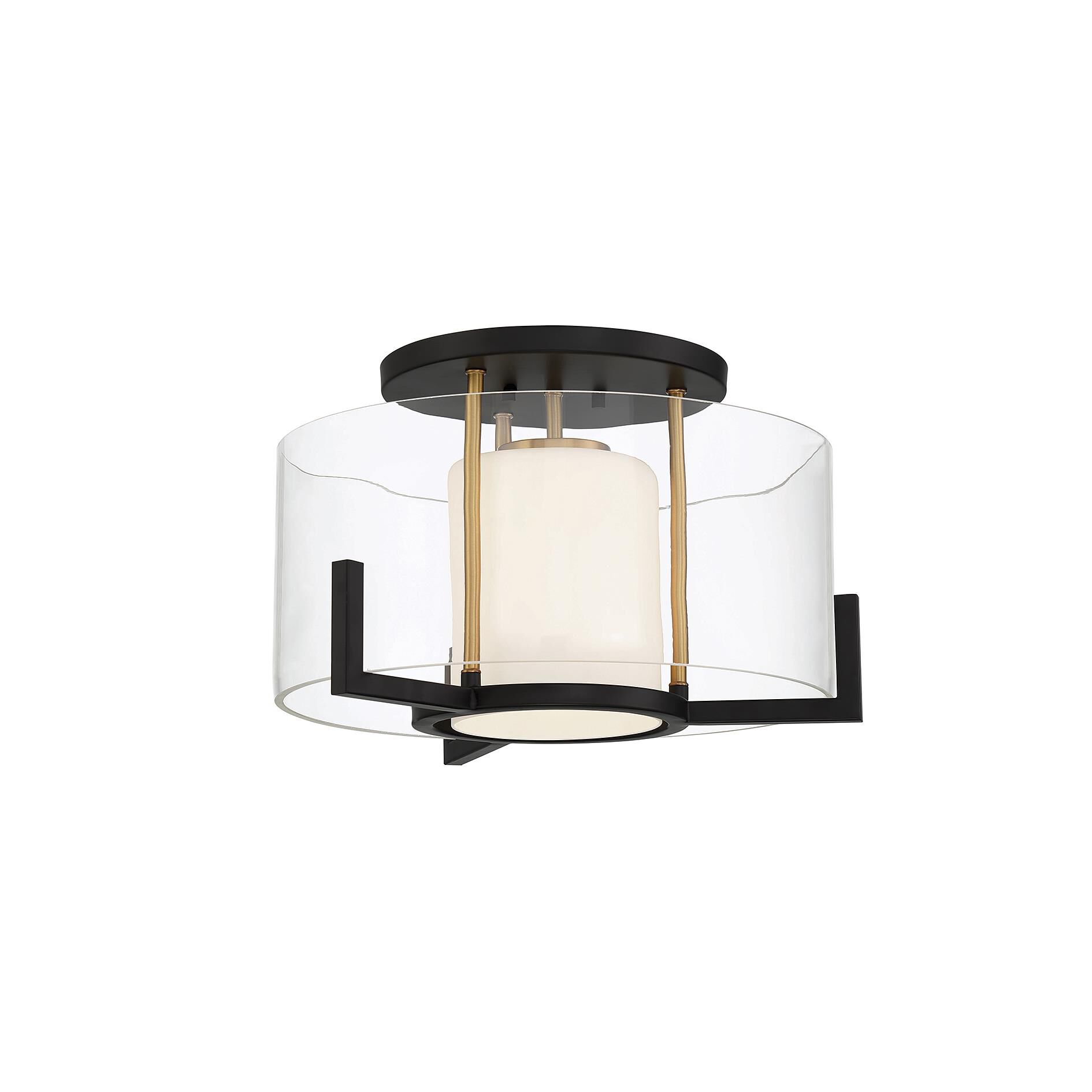Eaton 17 Inch 1 Light Semi Flush Mount by Savoy House