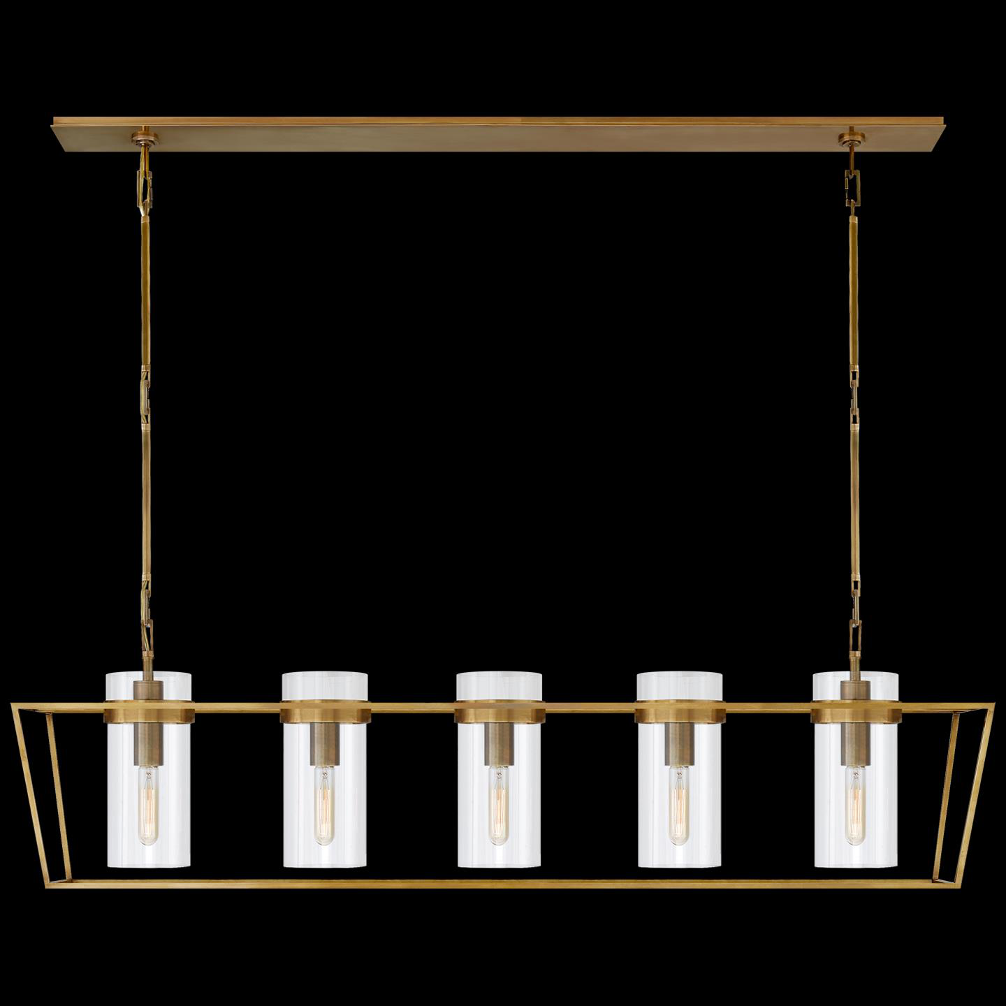 Ian K. Fowler Presidio 54 Inch 5 Light Linear Suspension Light by Visual Comfort Signature Collection