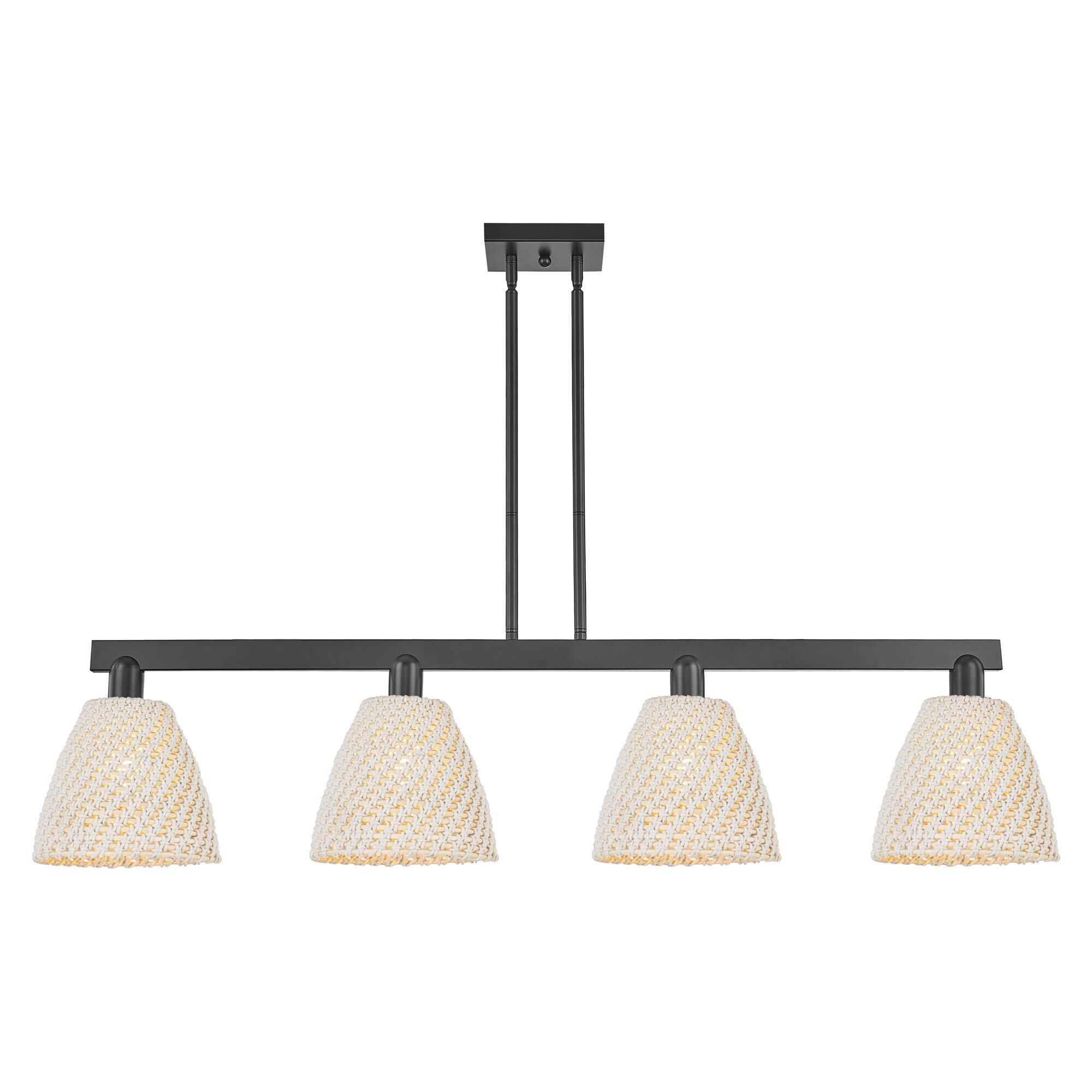 Shown in Matte Black finish and Natural shade