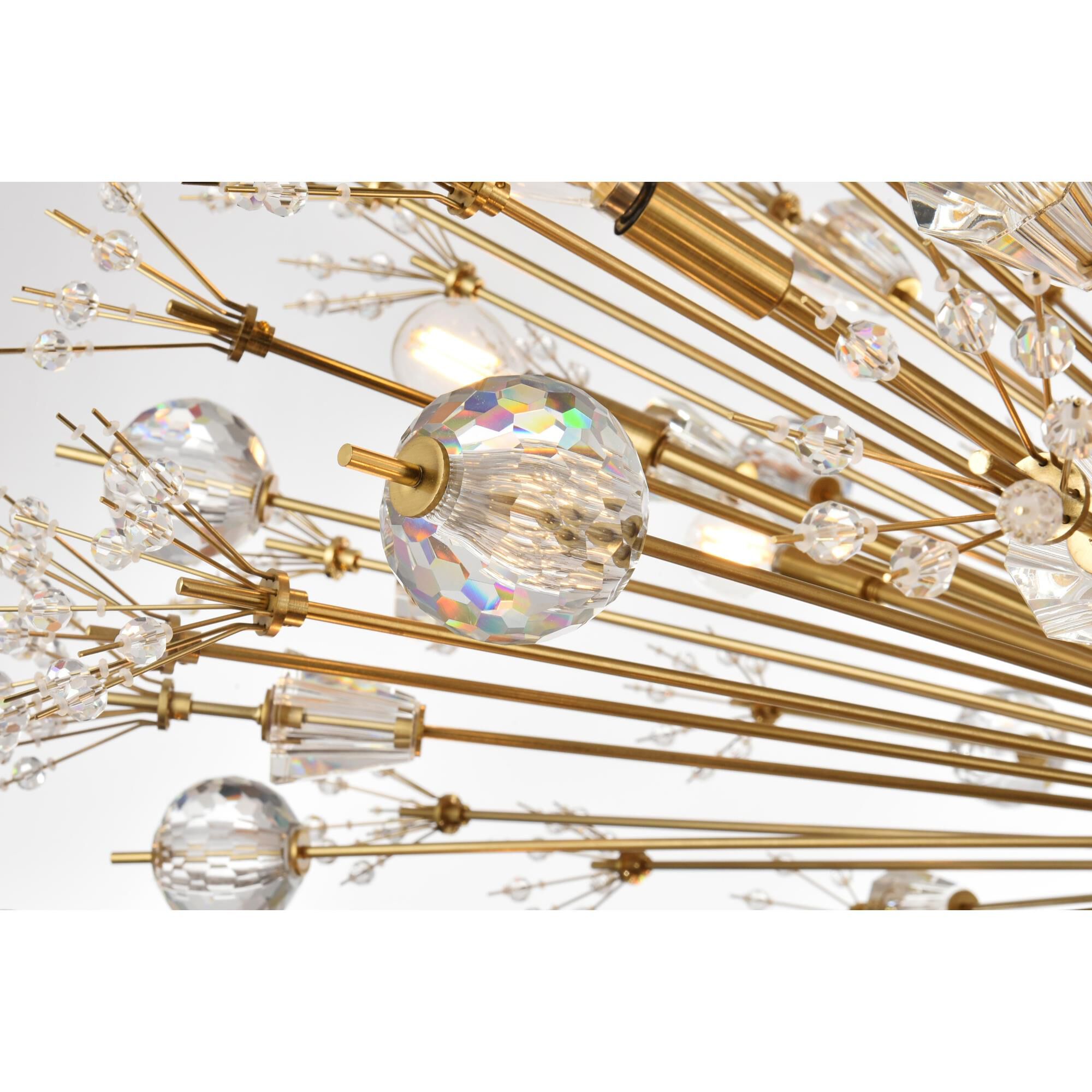 Shown in Gold finish and Royal Cut crystal