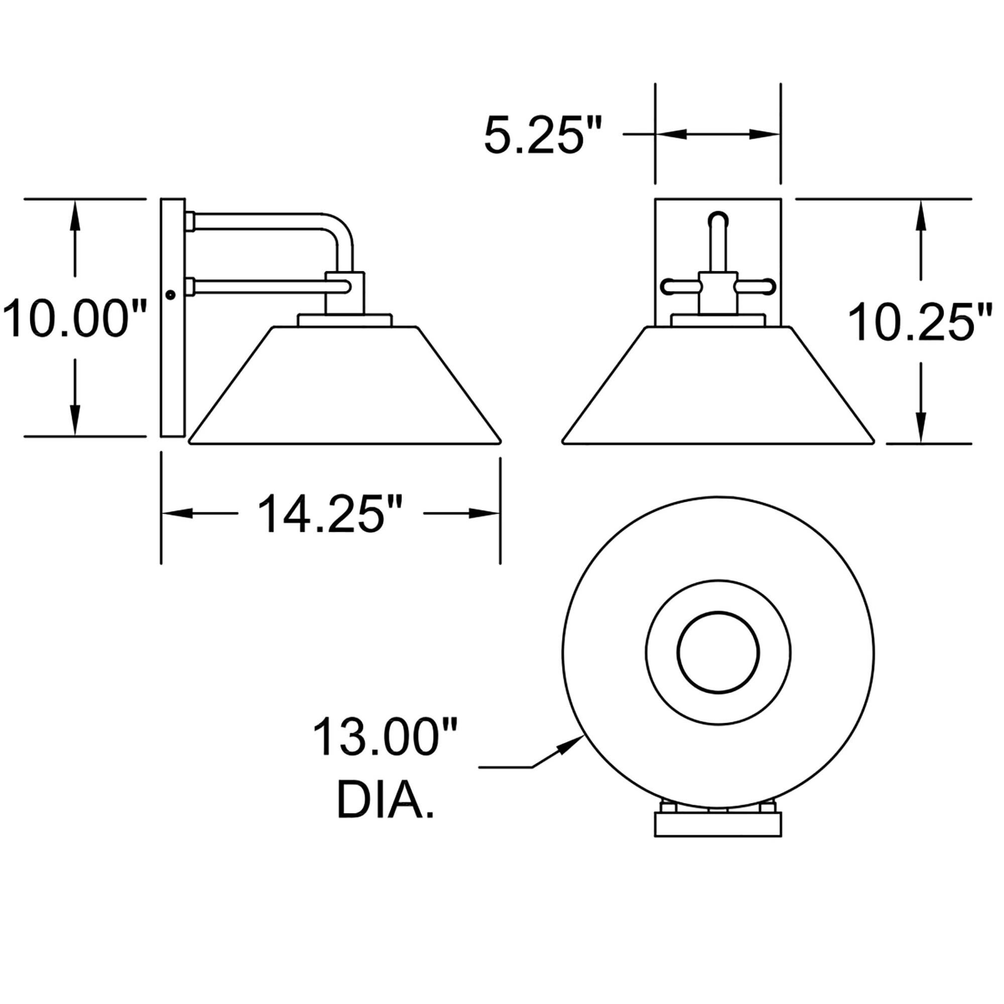 Shown in Black finish