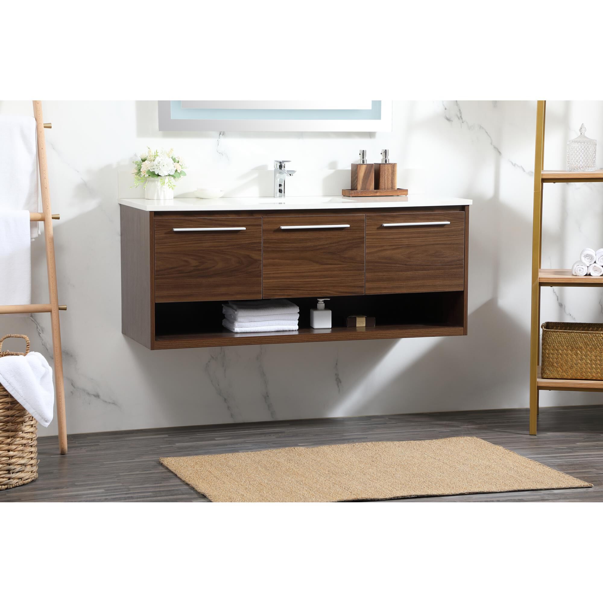 Shown in Walnut finish