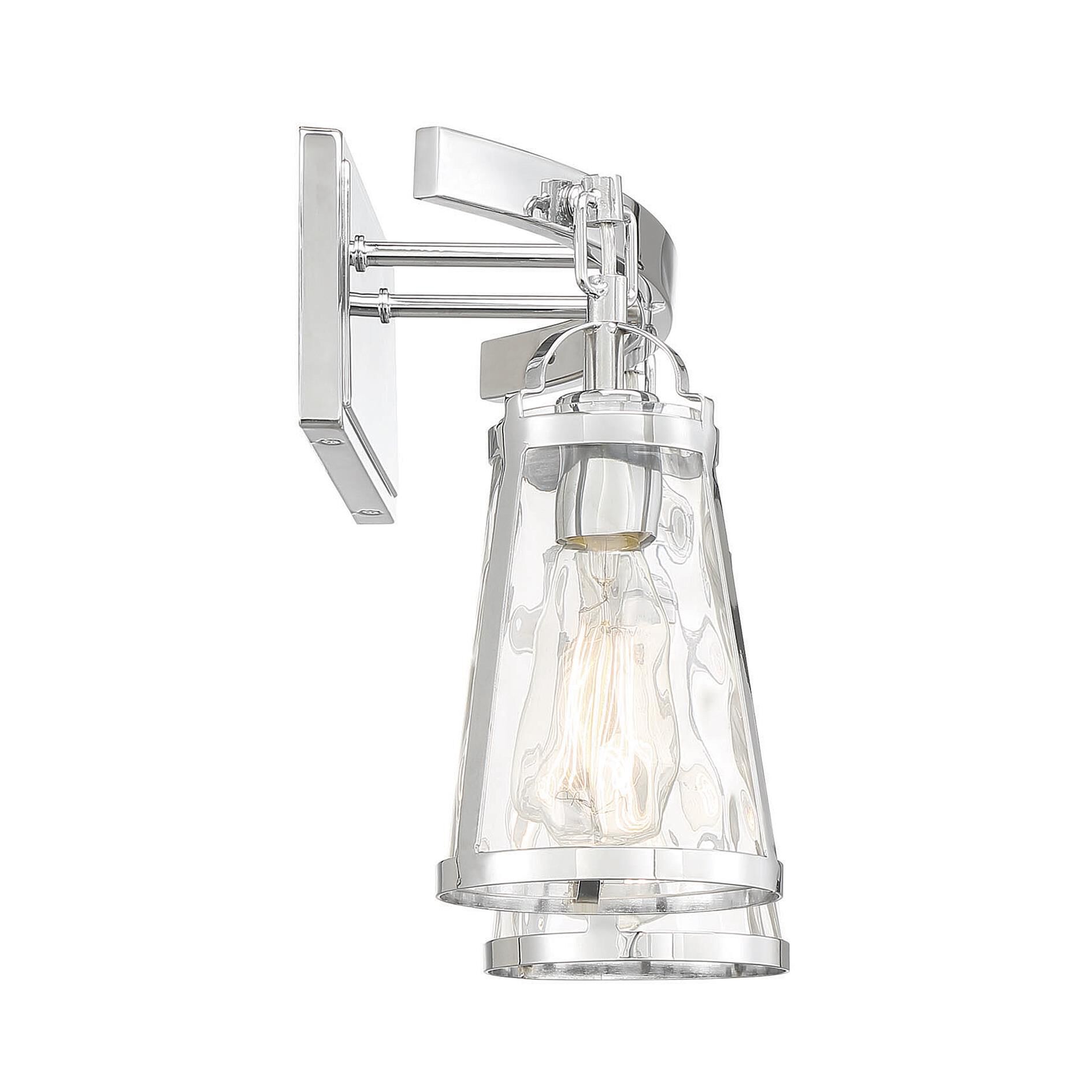 Shown in Polished Chrome finish and Water glass