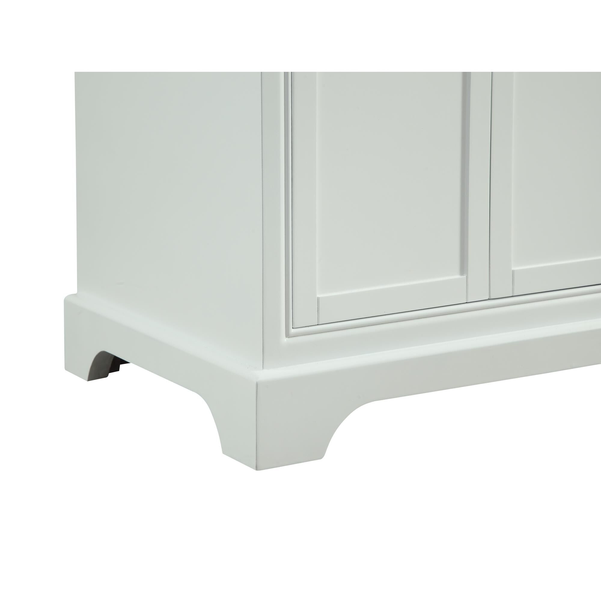 Shown in White finish