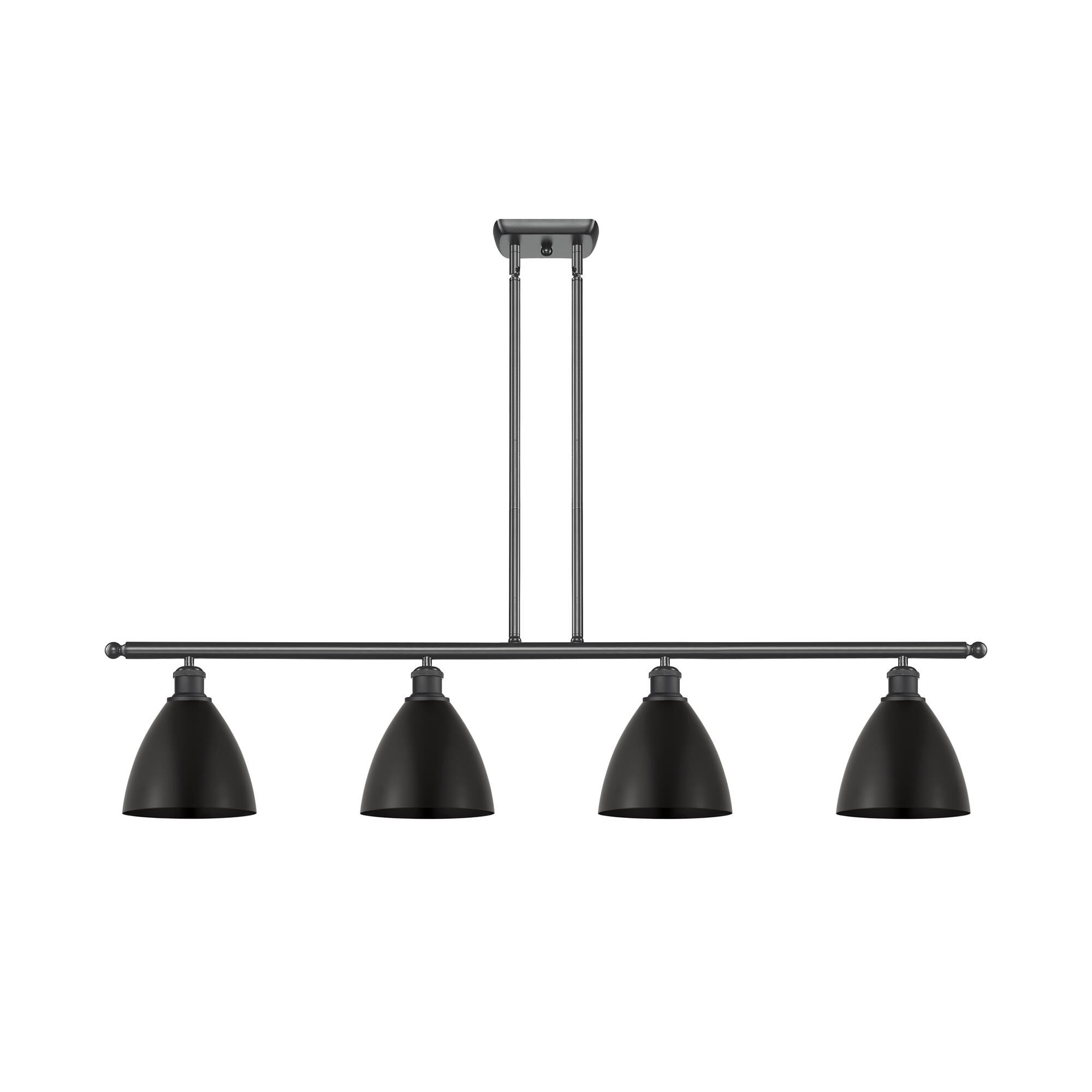 Shown in Matte Black finish and Matte Black Ballston Dome shade