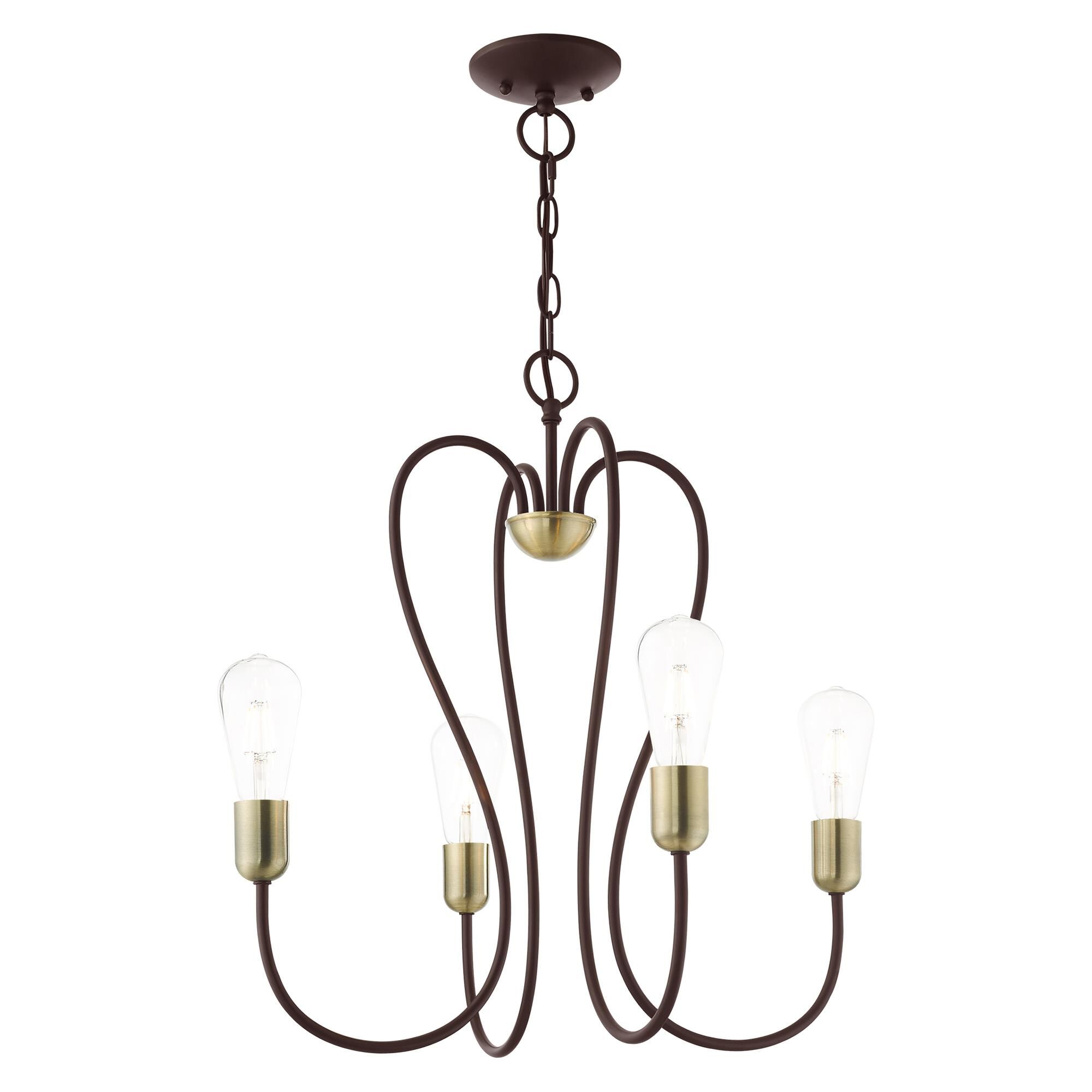 Lucerne 4 Light Mini Chandelier by Livex Lighting