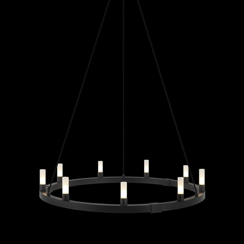 Shown in Matte Black finish and Opal glass