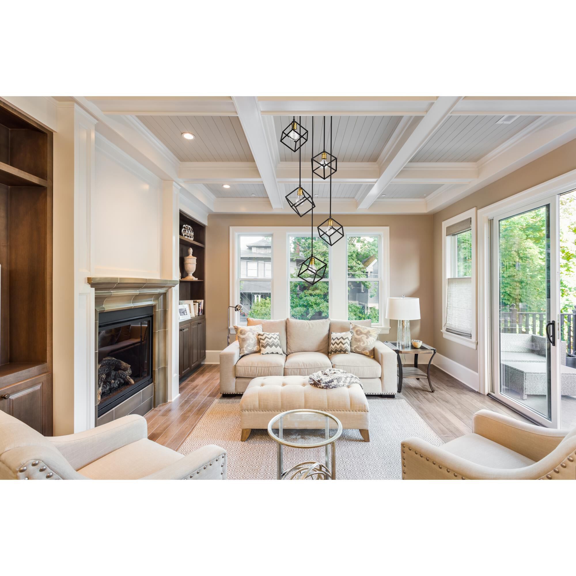 Shown in Bronze + Olde Brass finish and --- glass and --- shade