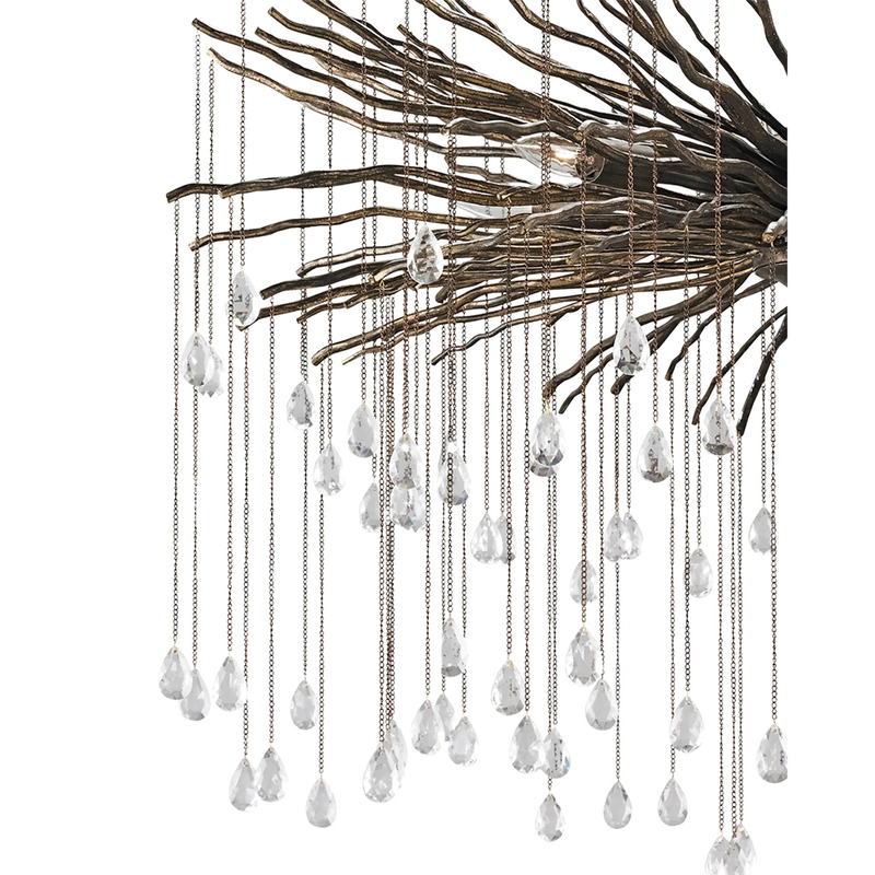 Fen 38 Inch Chandelier by Currey and Company
