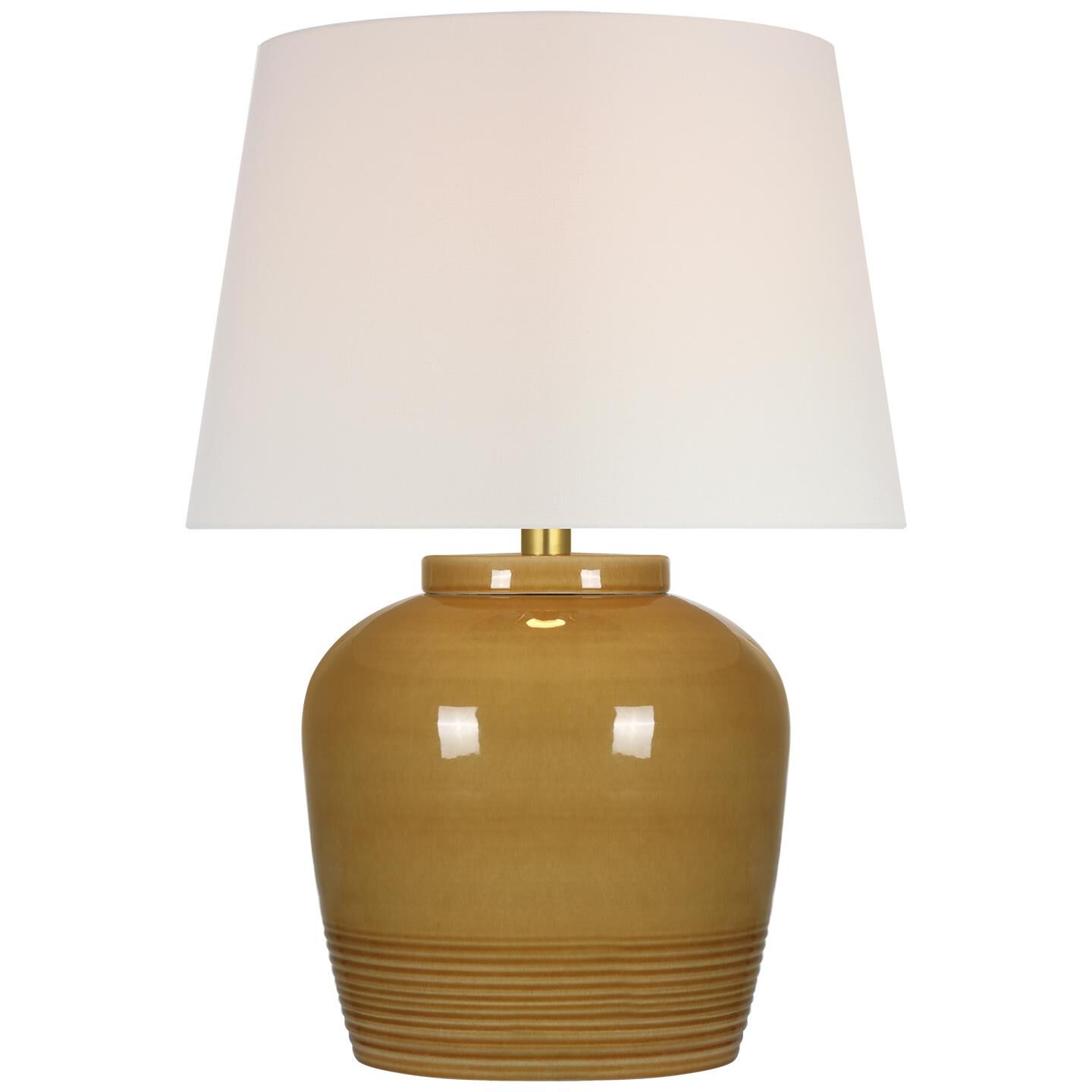 Shown in Light Honey finish and Linen shade