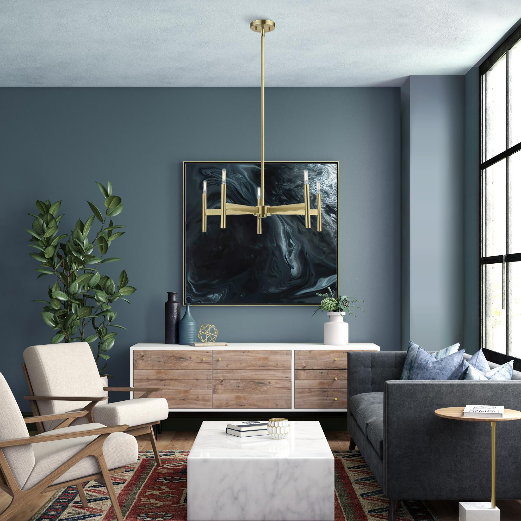 Copenhagen 5 Light Chandelier by Livex Lighting