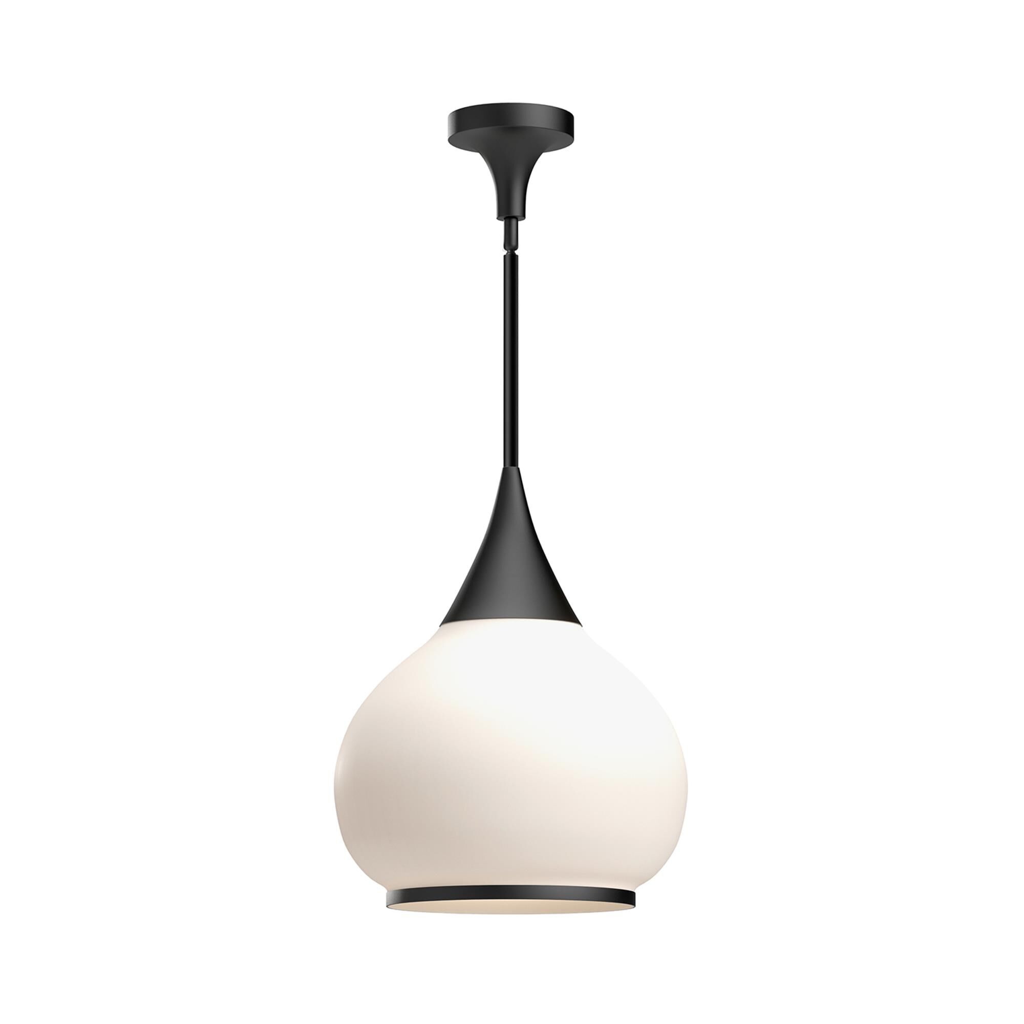 Shown in Matte Black finish and Opal Matte glass