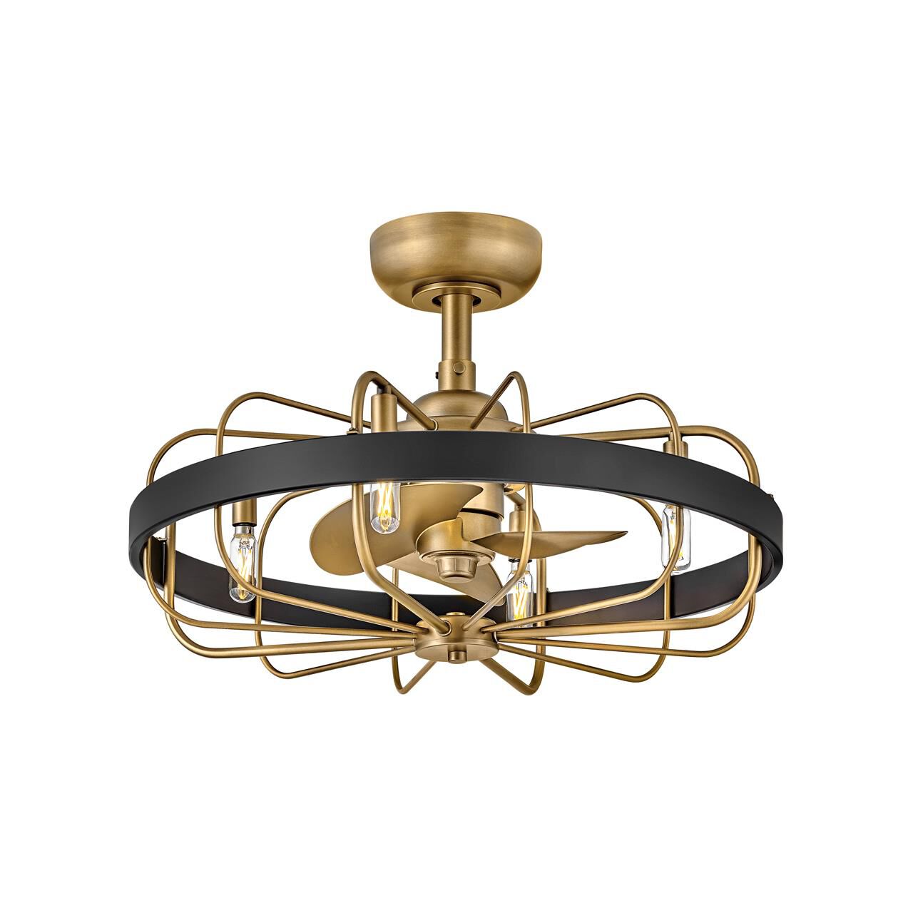 Shown in Heritage Brass and Matte Black finish