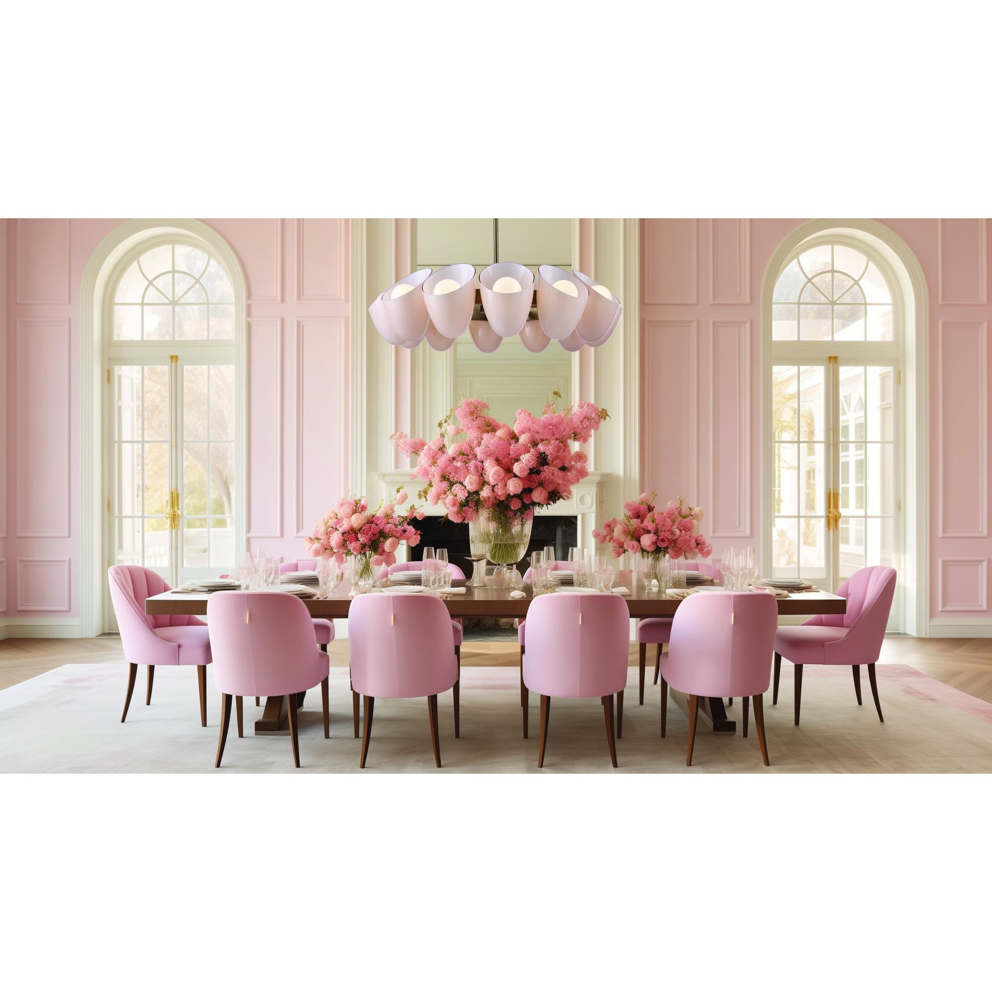 Cocoon 36 Inch Chandelier by Kalco Lighting