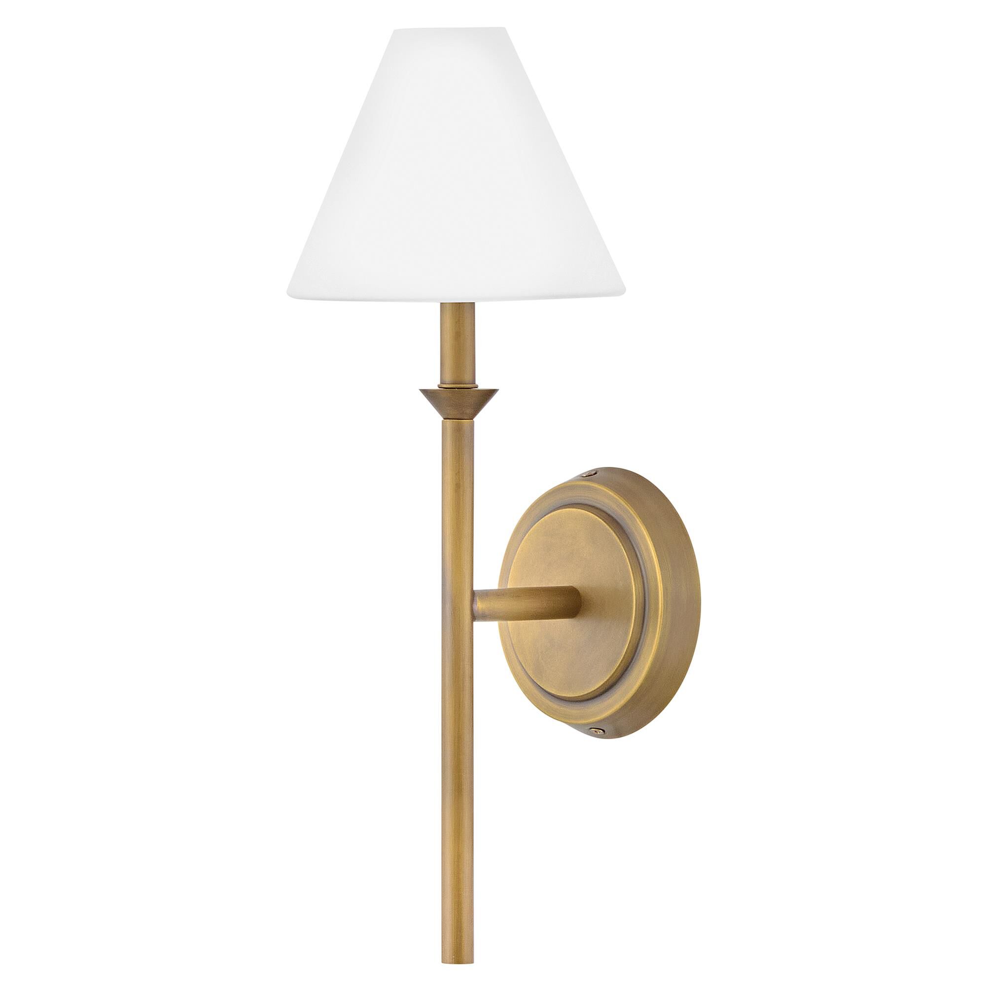 Shown in Heritage Brass finish and Etched Opal glass