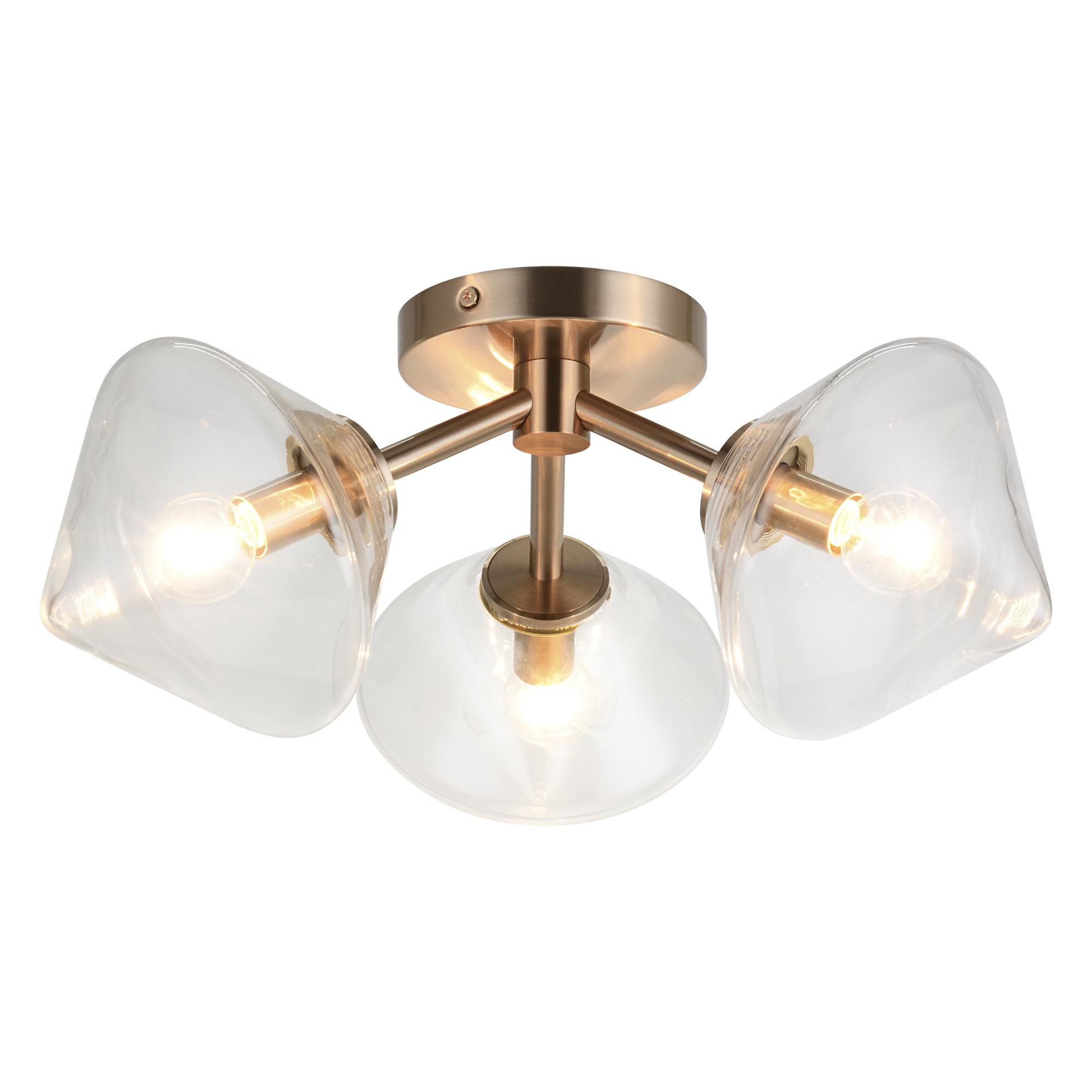 Novo 3 Light Flush Mount by Matteo Lighting