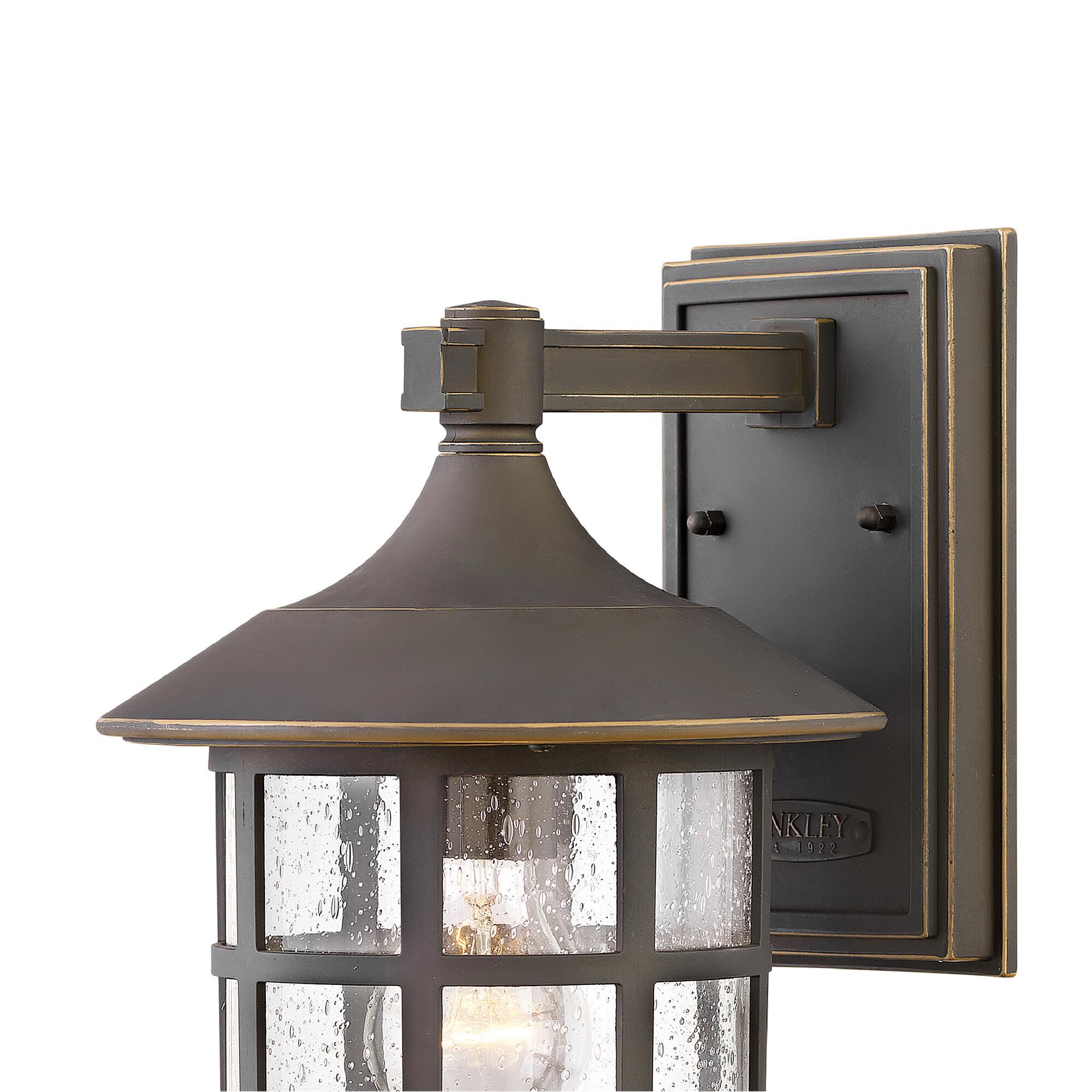 Shown in Oil Rubbed Bronze finish and Clear Seedy glass