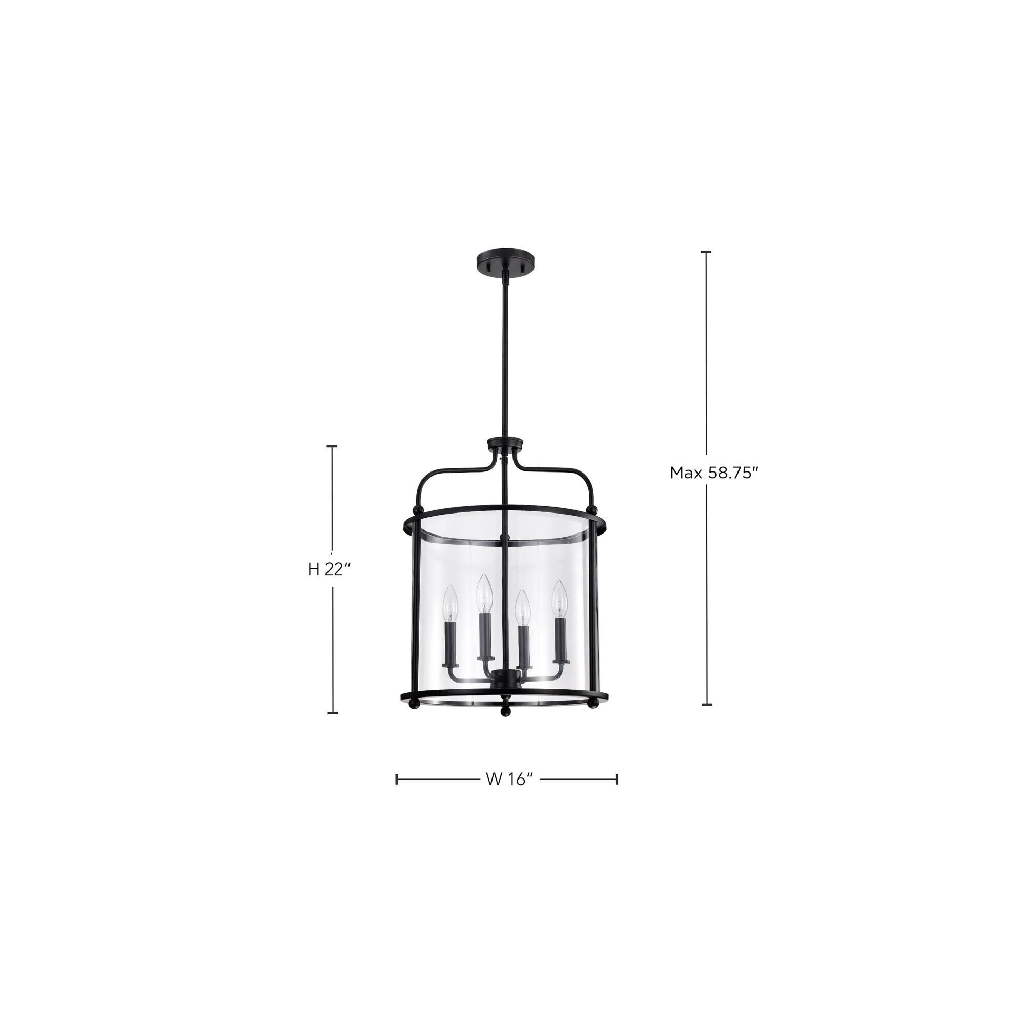 Yorktown 4 Light Cage Pendant by Nuvo Lighting