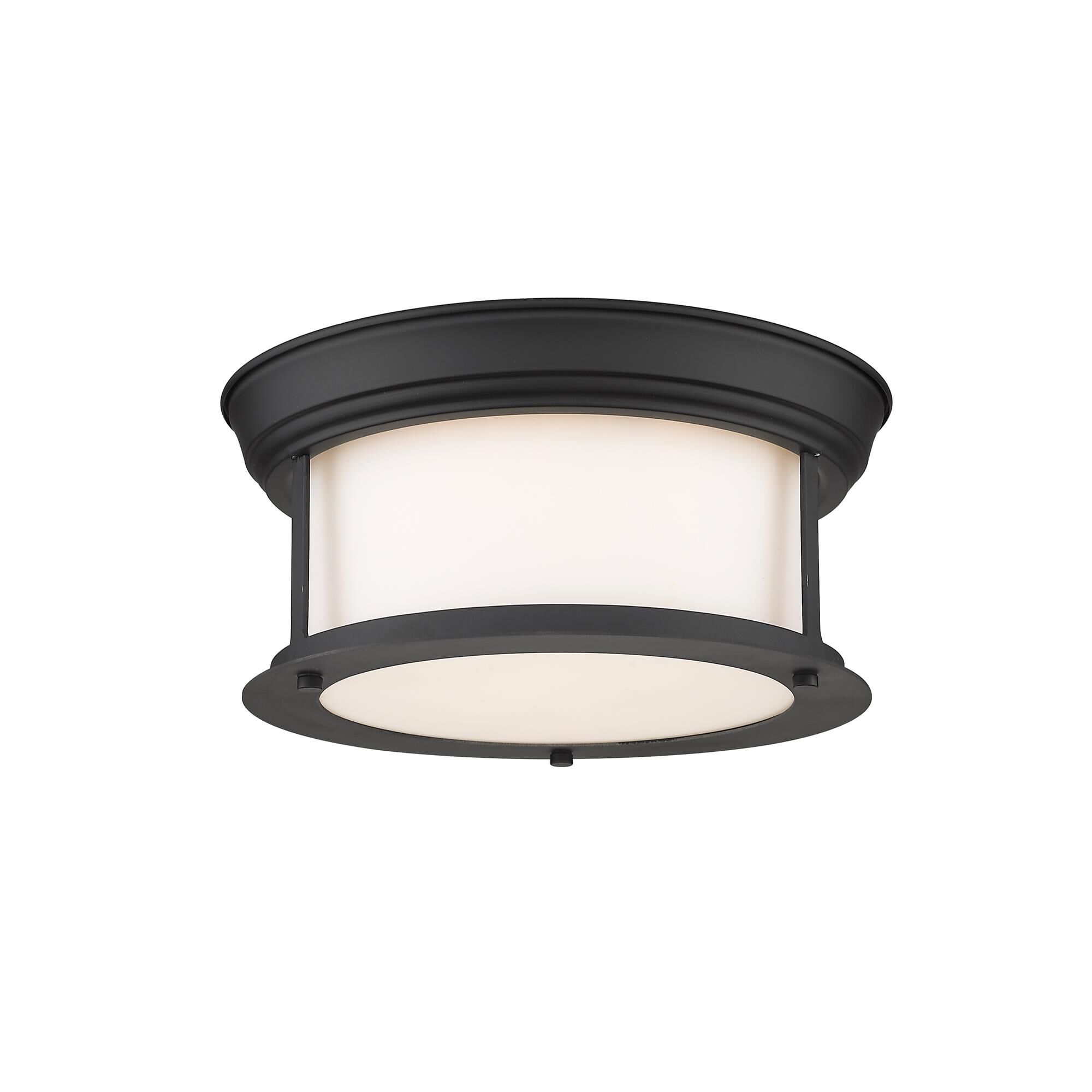 Shown in Matte Black finish and Glass shade