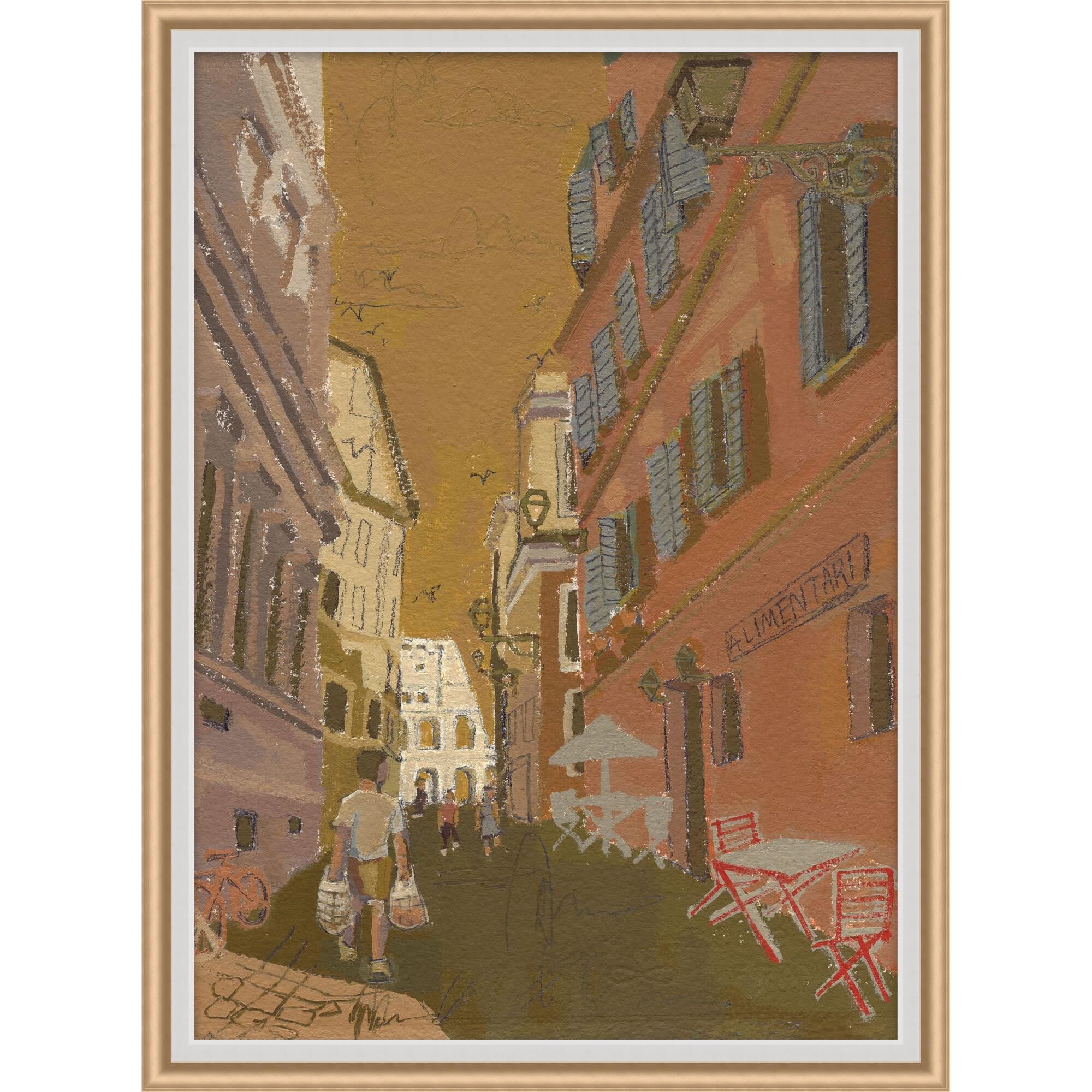 Katherine Corden Olive Roads Lead To Rome Print by LEVEL57