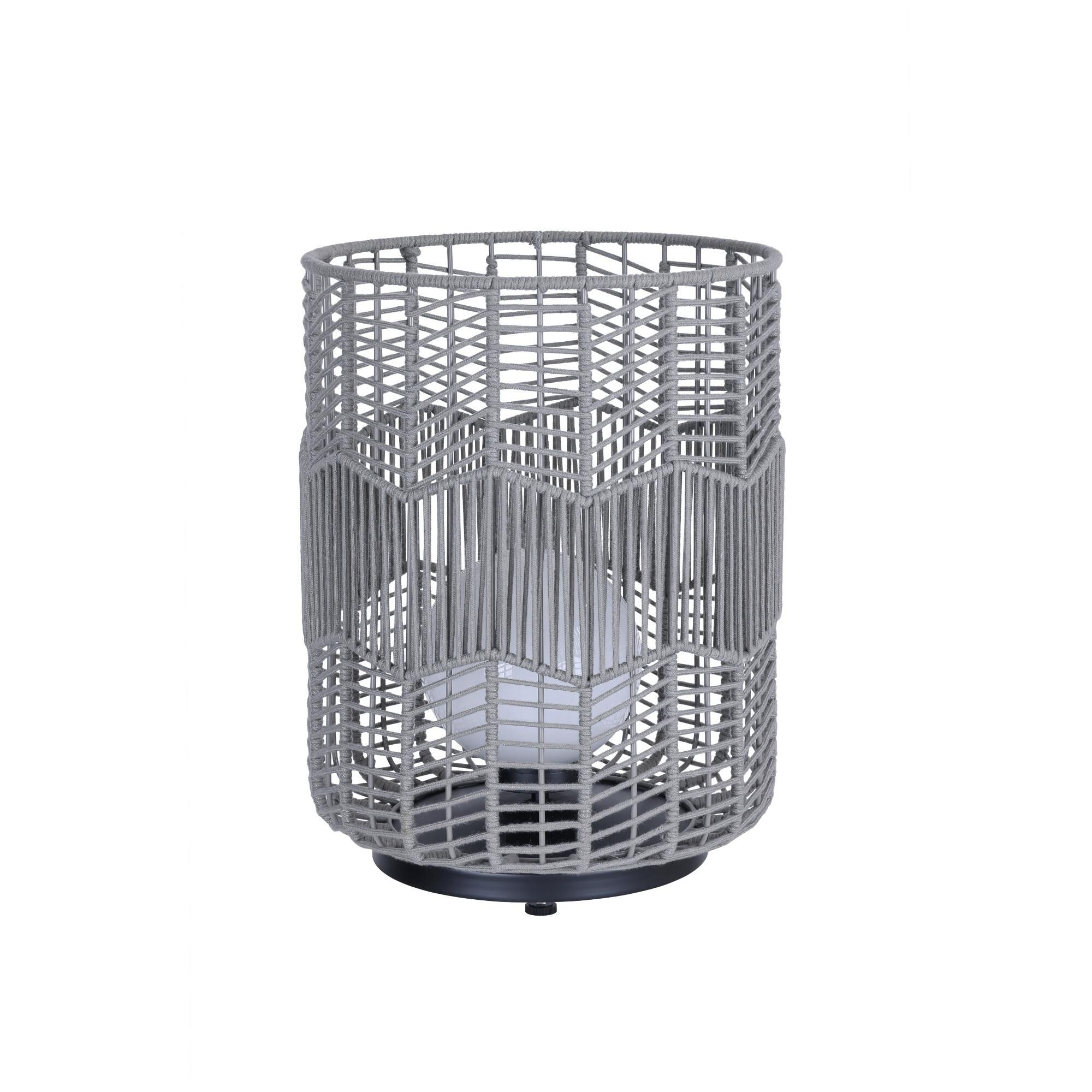 Shown in Grey finish and Grey Polyester Cord shade